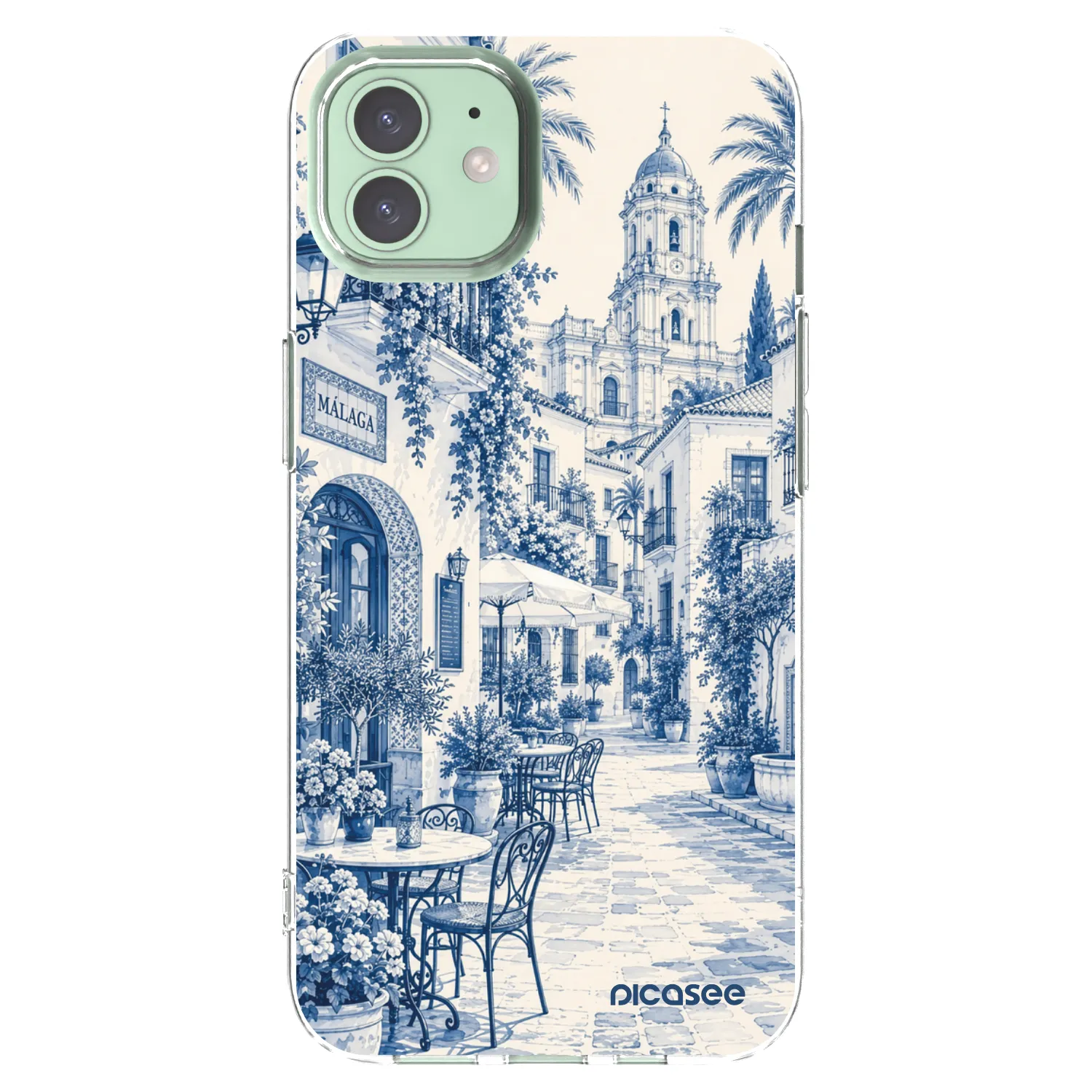Picasee silikonowe przeźroczyste etui na Apple iPhone 12 - Calle Azul
