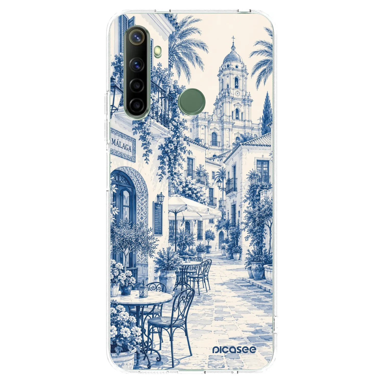 Picasee silikonowe przeźroczyste etui na Realme 6i - Calle Azul