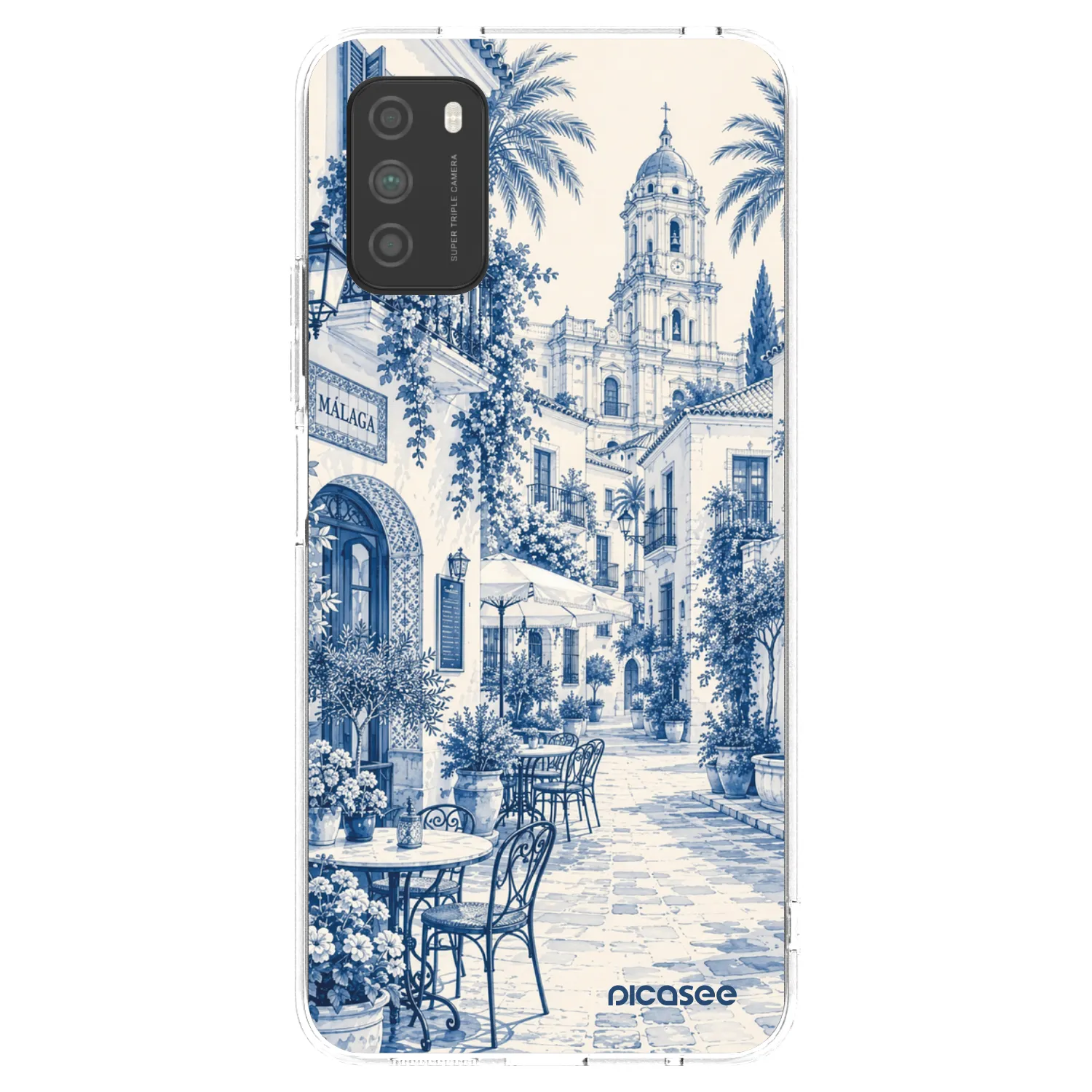 Picasee silikonowe przeźroczyste etui na Xiaomi Poco M3 - Calle Azul