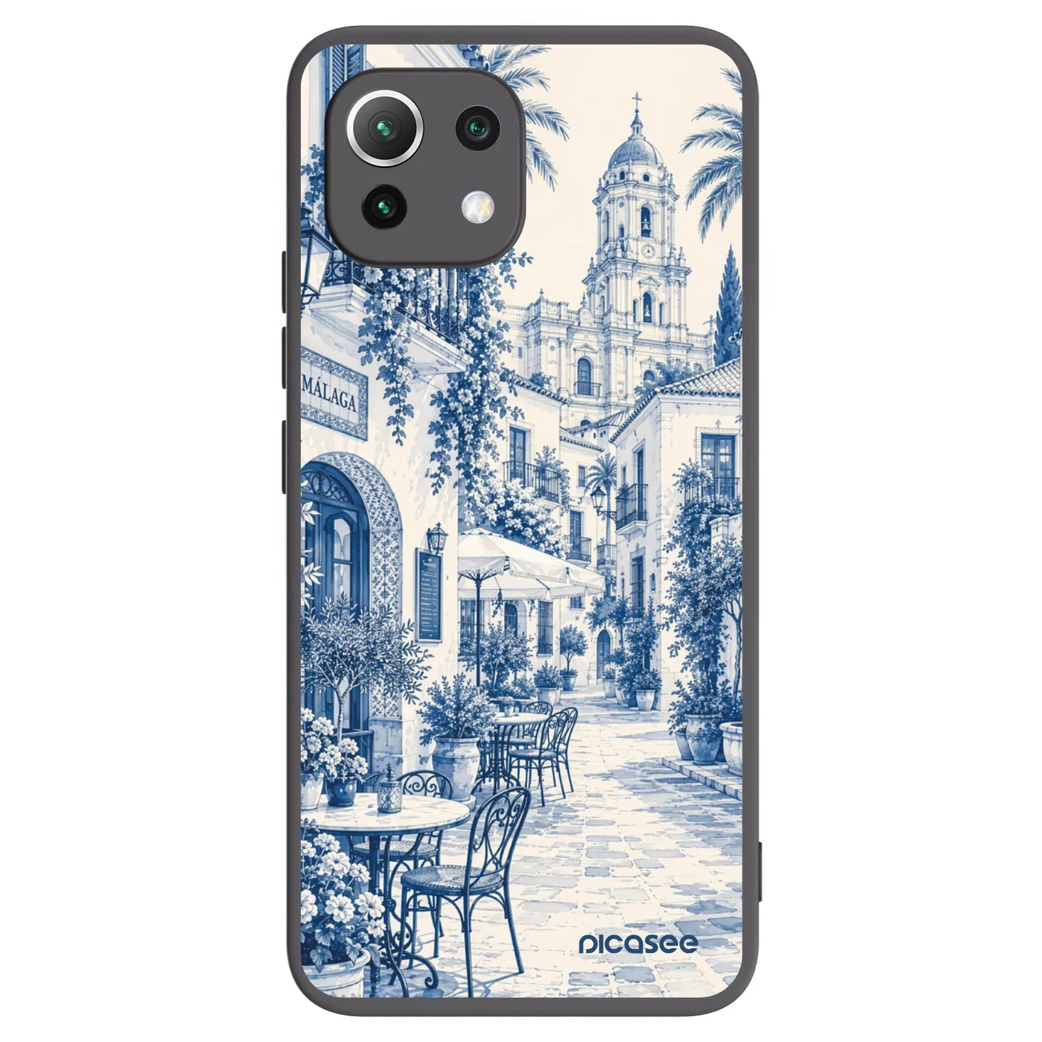 Picasee silikonowe czarne etui na Xiaomi Mi 11 Lite - Calle Azul