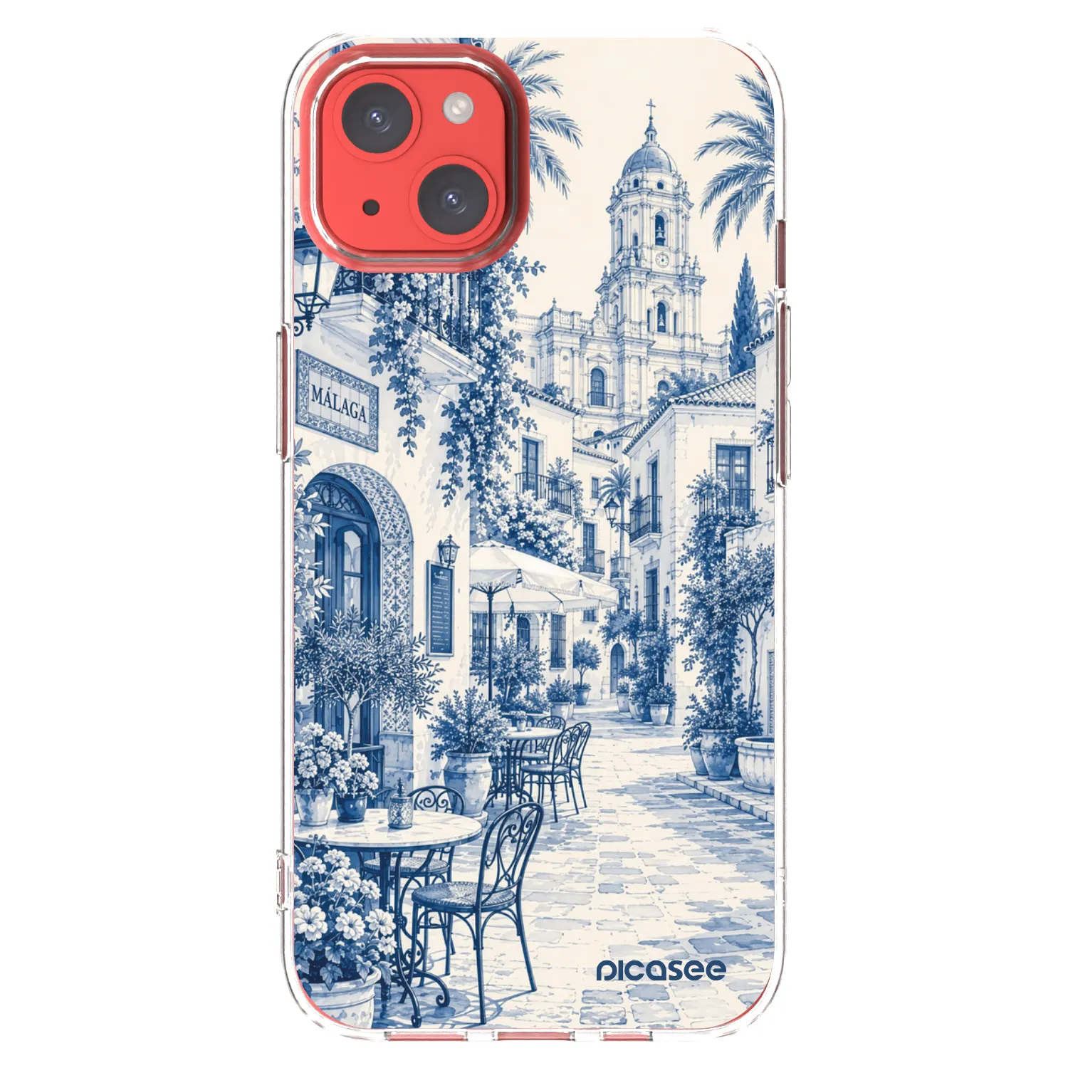 Picasee silikonowe przeźroczyste etui na Apple iPhone 13 - Calle Azul