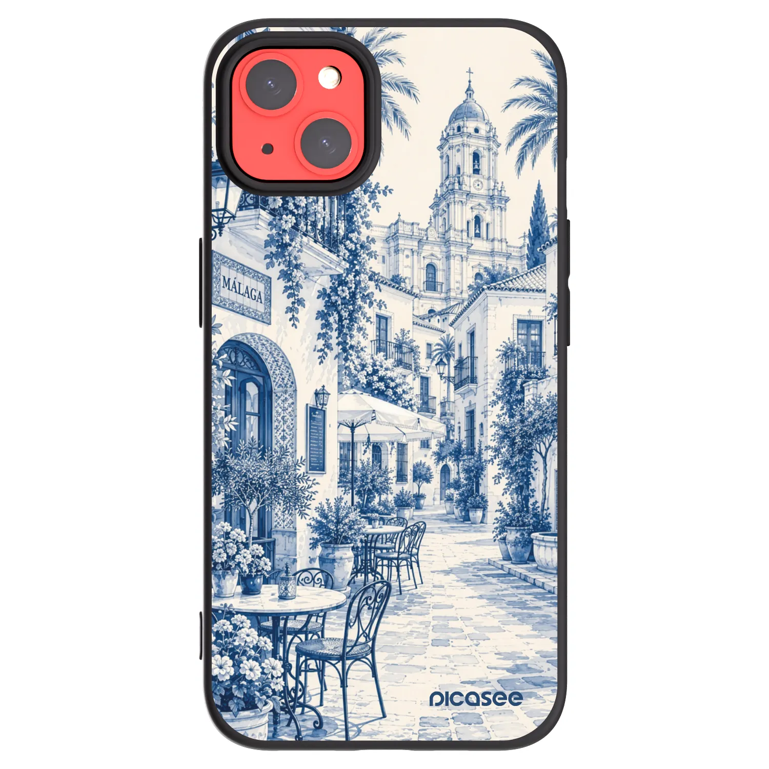 Picasee silikonowe czarne etui na Apple iPhone 13 - Calle Azul