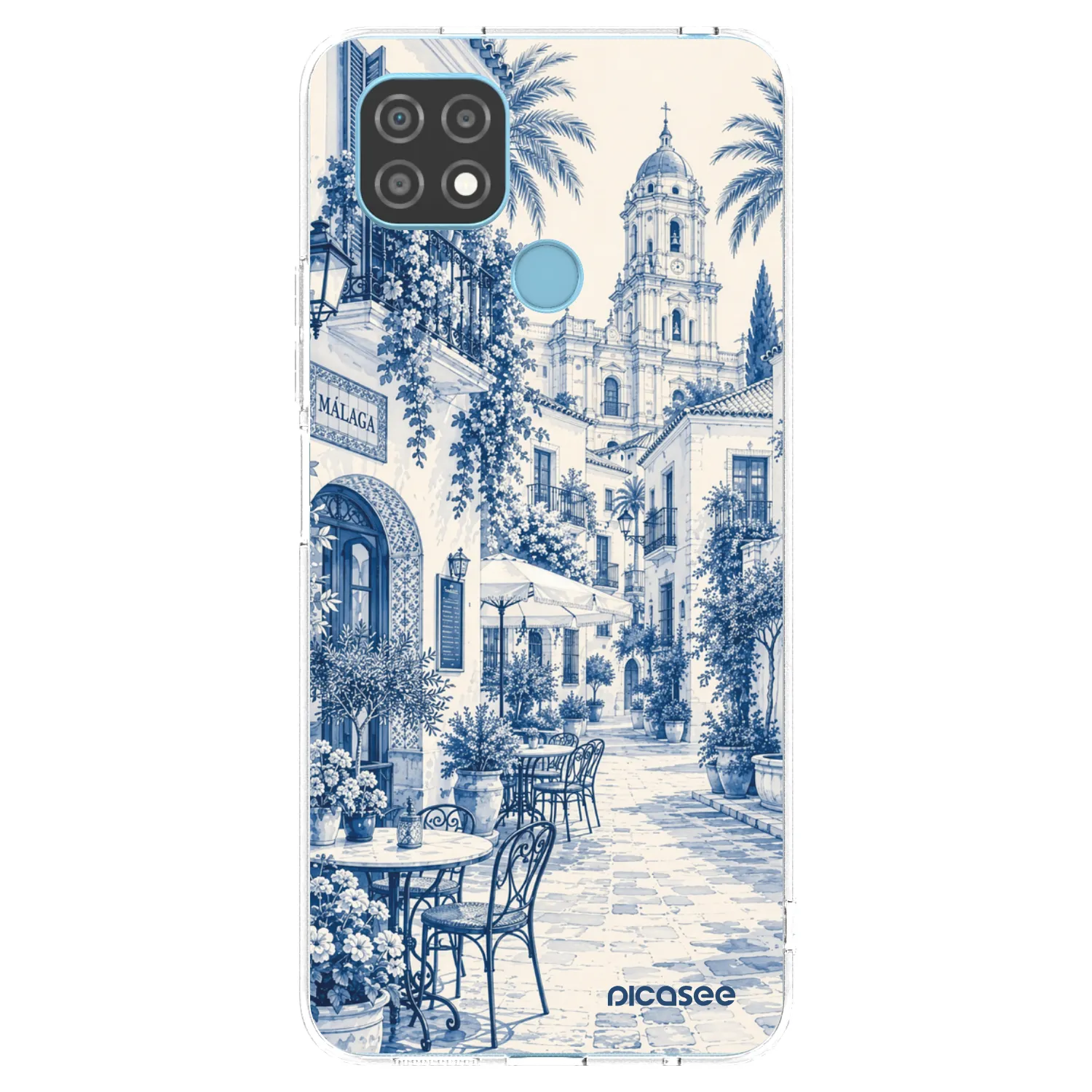 Picasee silikonowe przeźroczyste etui na Realme C21 - Calle Azul