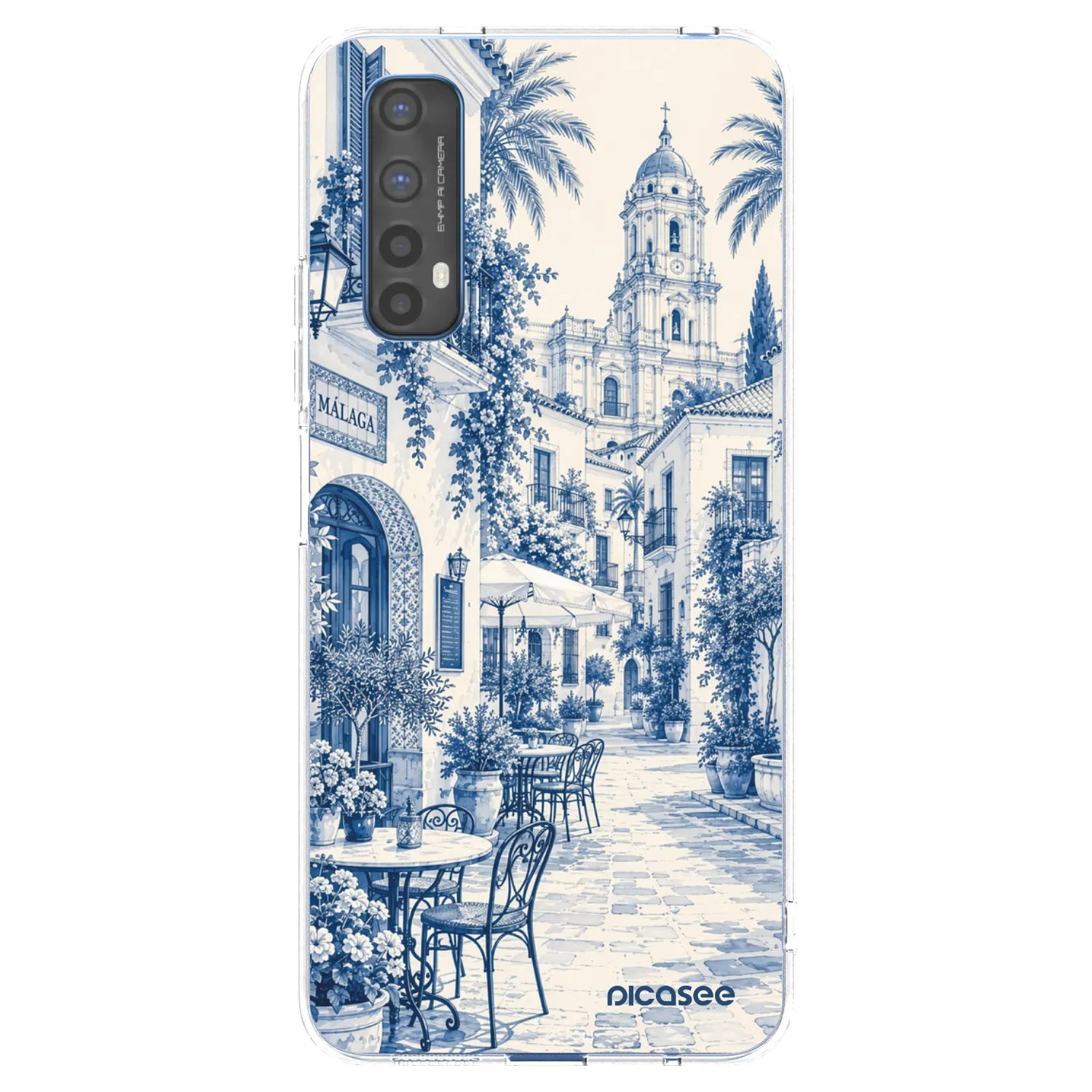 Picasee silikonowe przeźroczyste etui na Realme 7 - Calle Azul