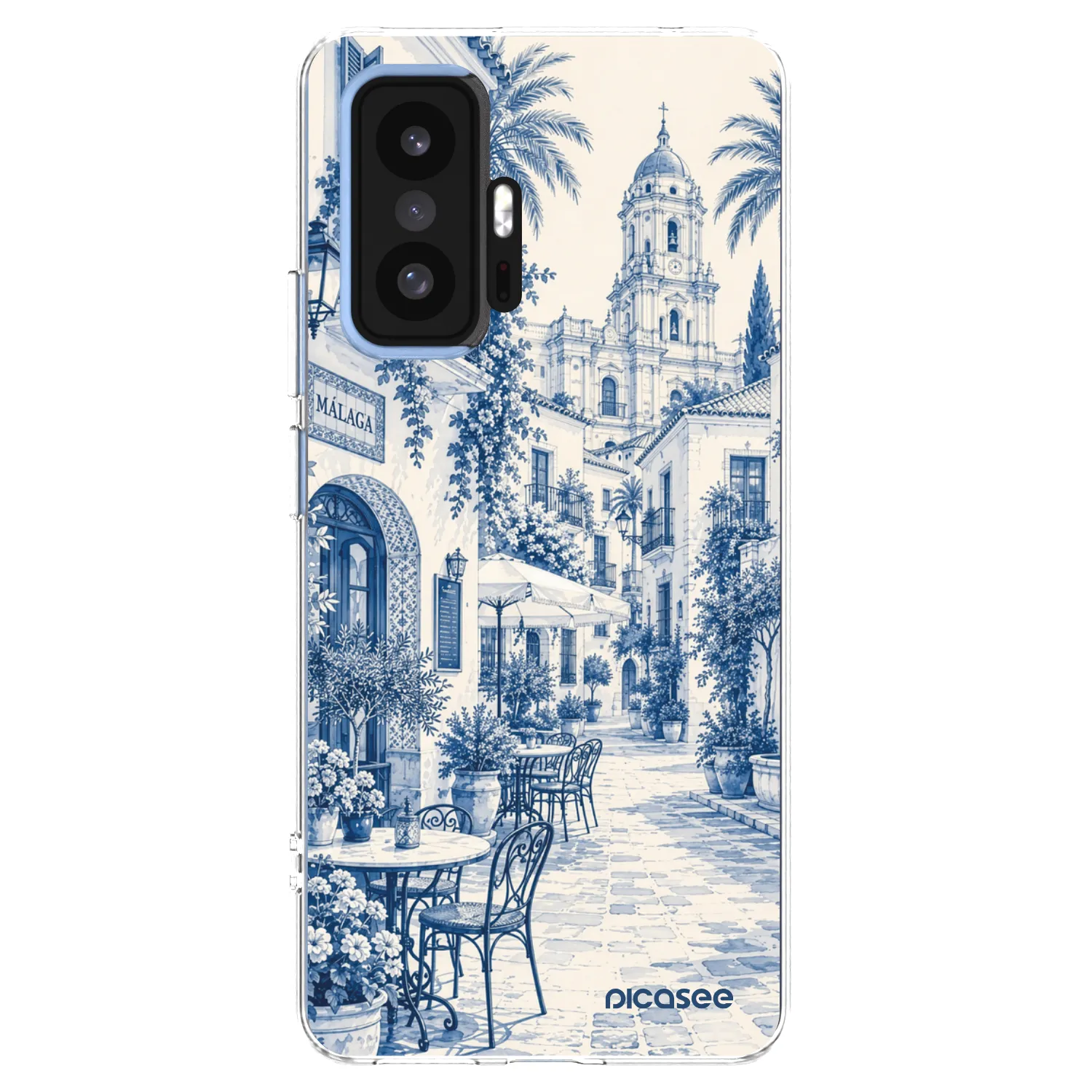 Picasee silikonowe przeźroczyste etui na Xiaomi 11T Pro - Calle Azul