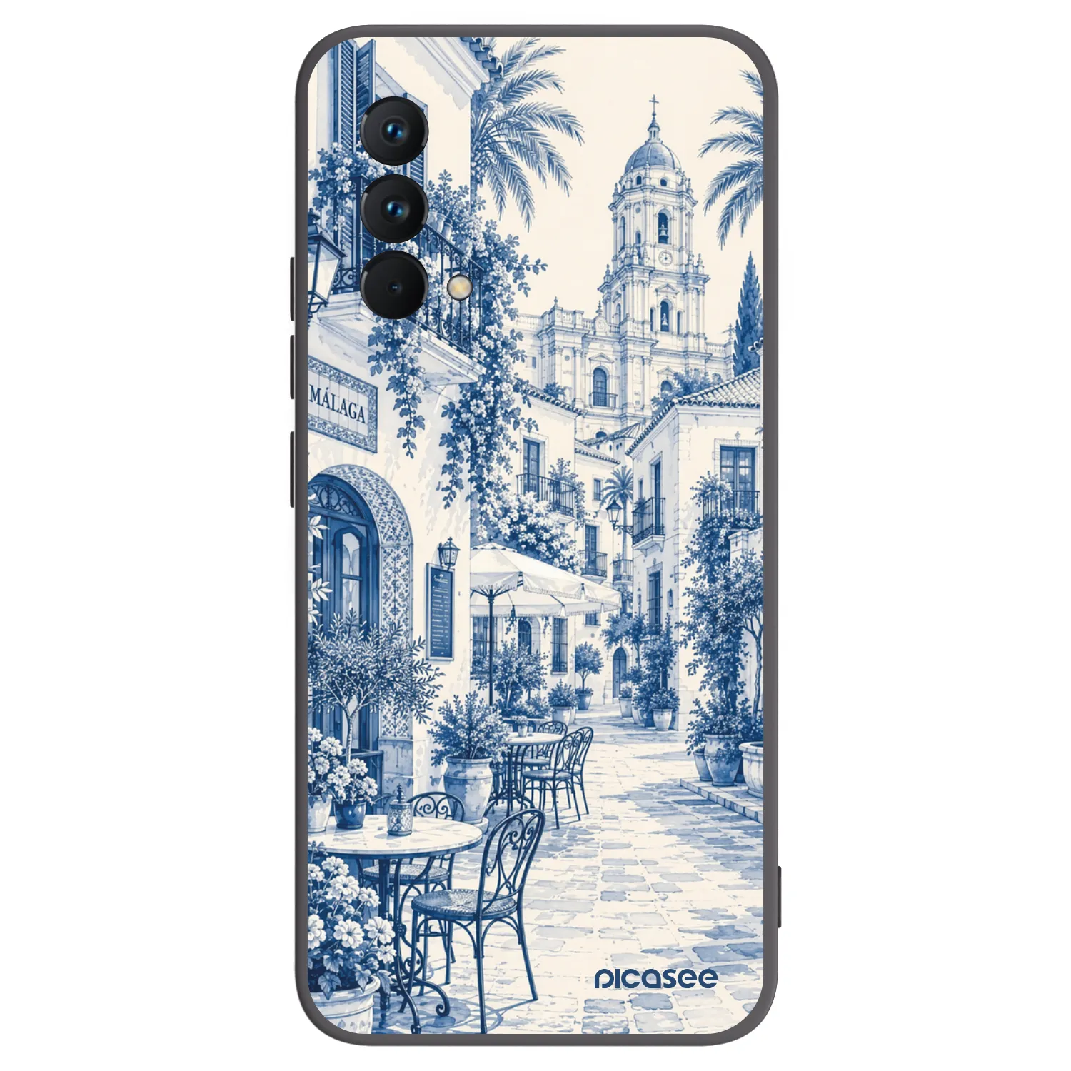 Picasee silikonowe czarne etui na Realme GT Master Edition 5G - Calle Azul