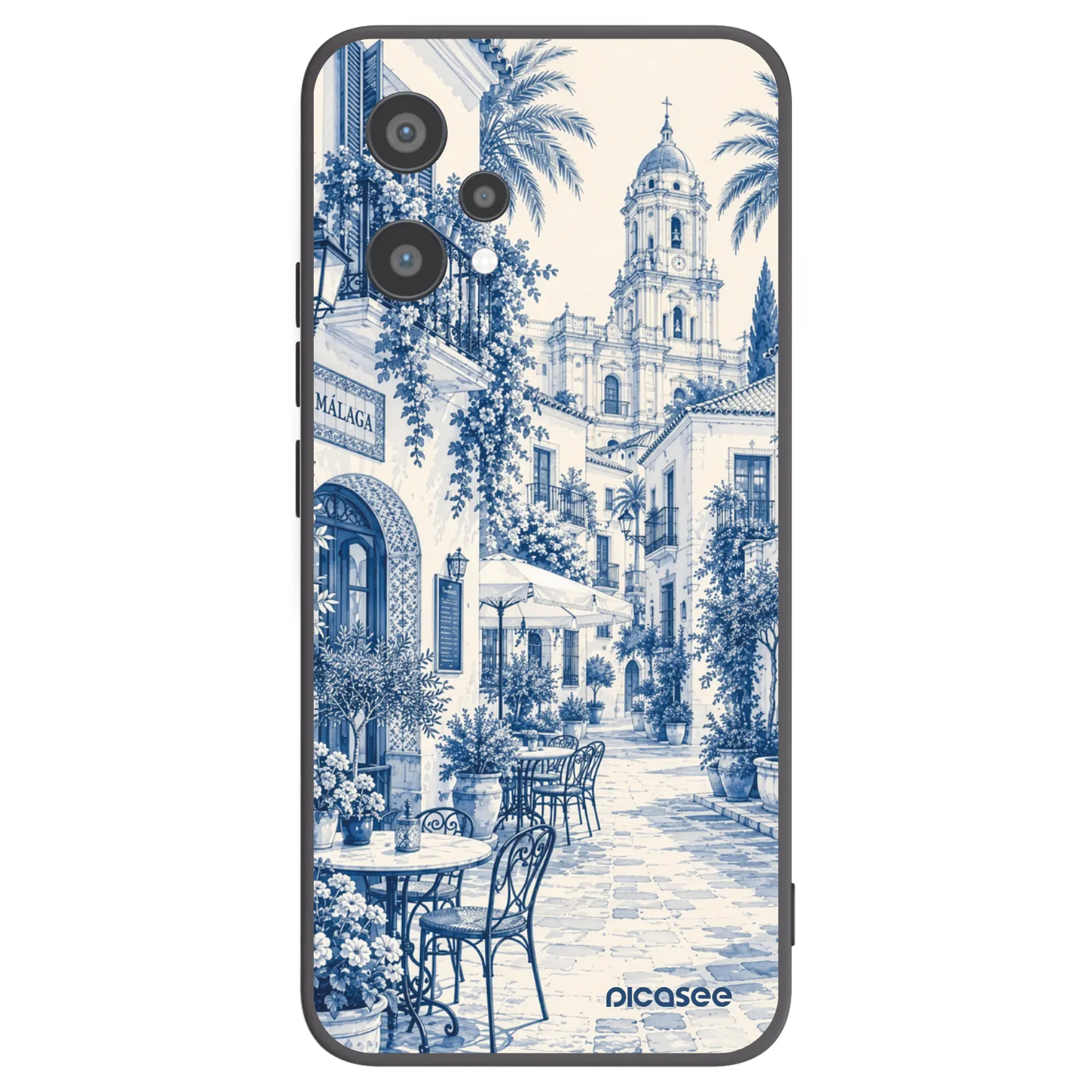 Picasee silikonowe czarne etui na Realme 9 Pro 5G - Calle Azul