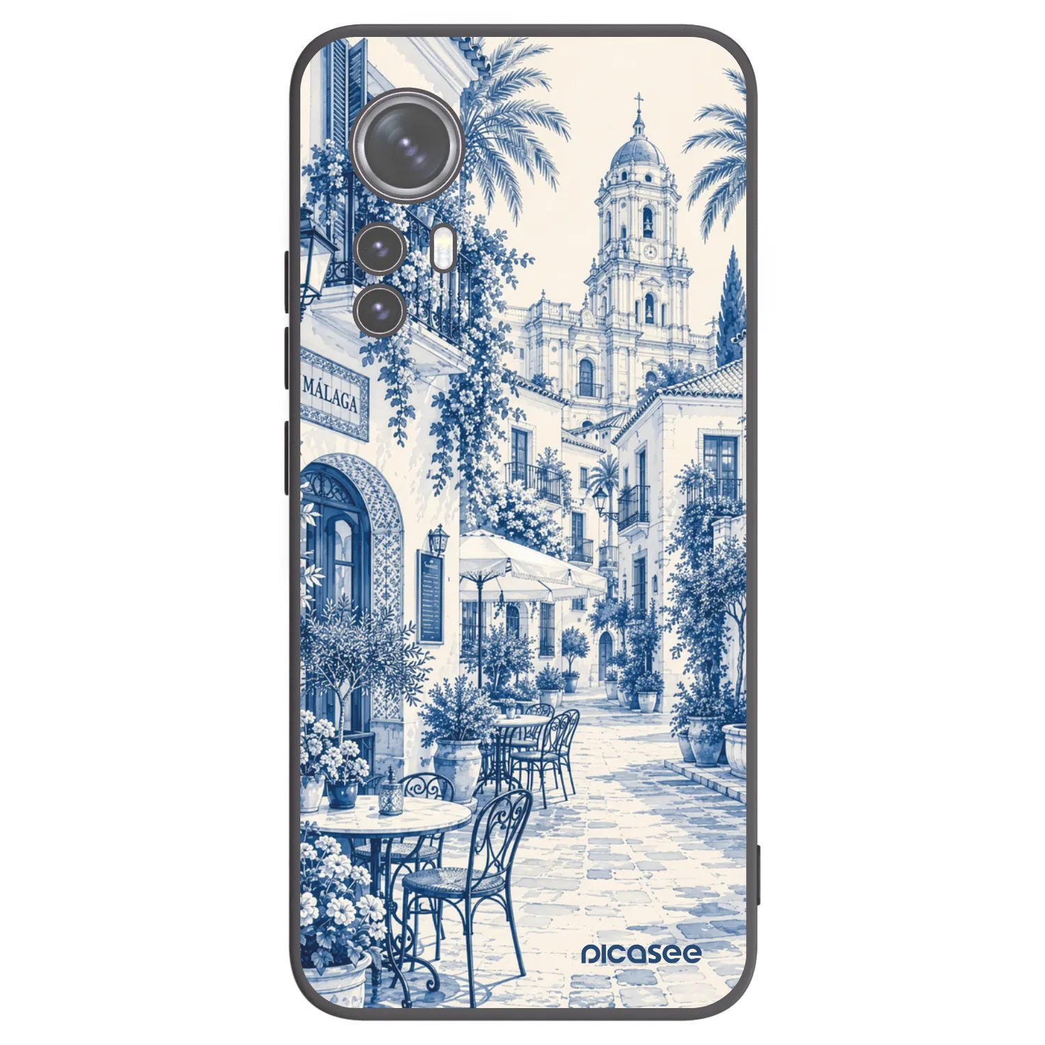 Picasee silikonowe czarne etui na Xiaomi 12X - Calle Azul