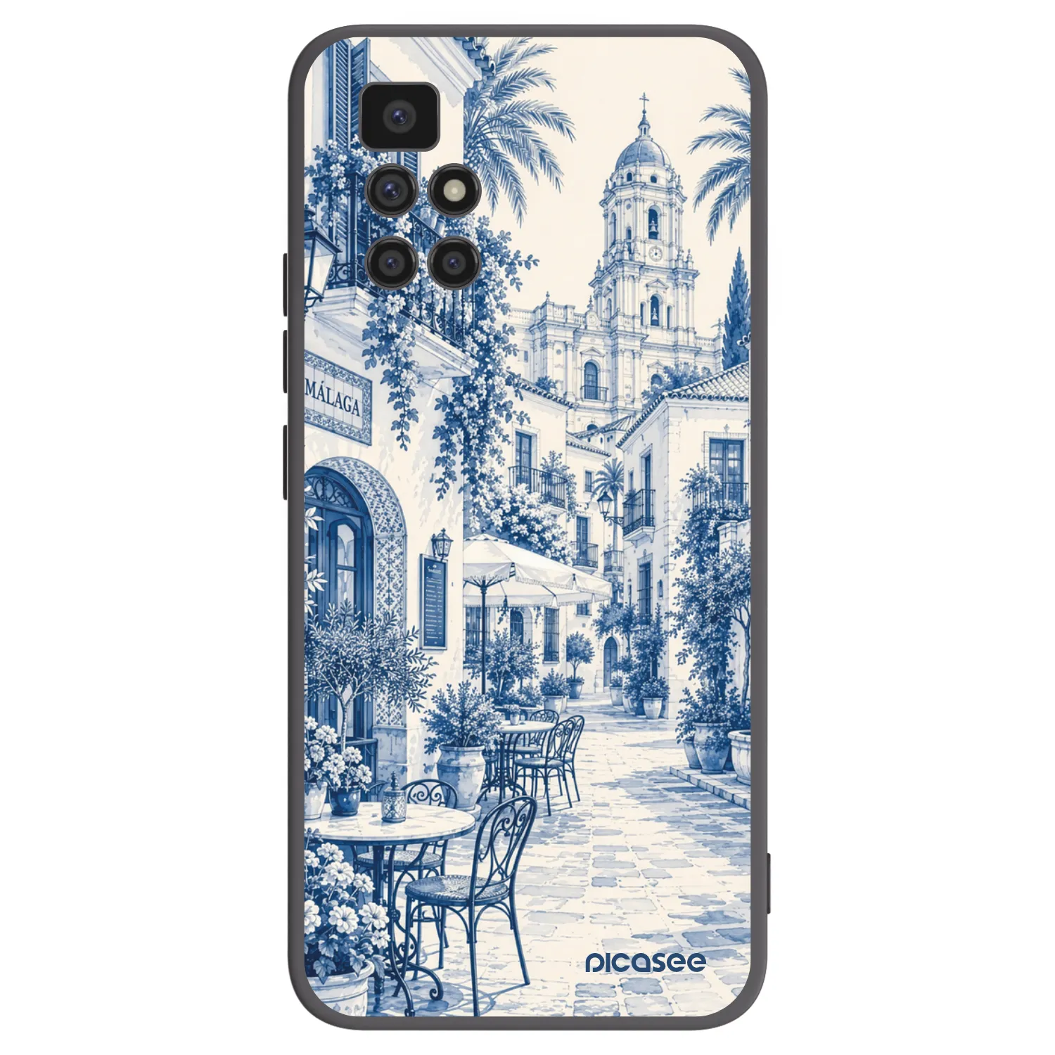 Picasee silikonowe czarne etui na Xiaomi Redmi 10 (2022) - Calle Azul