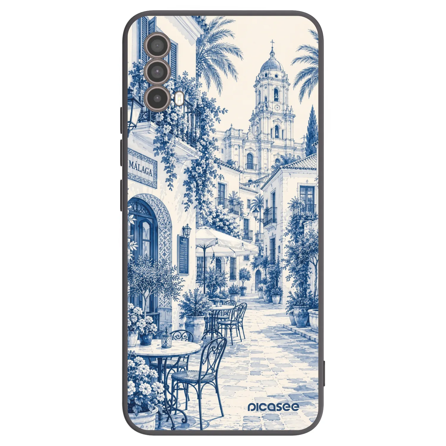 Picasee silikonowe czarne etui na Motorola Moto E40 - Calle Azul