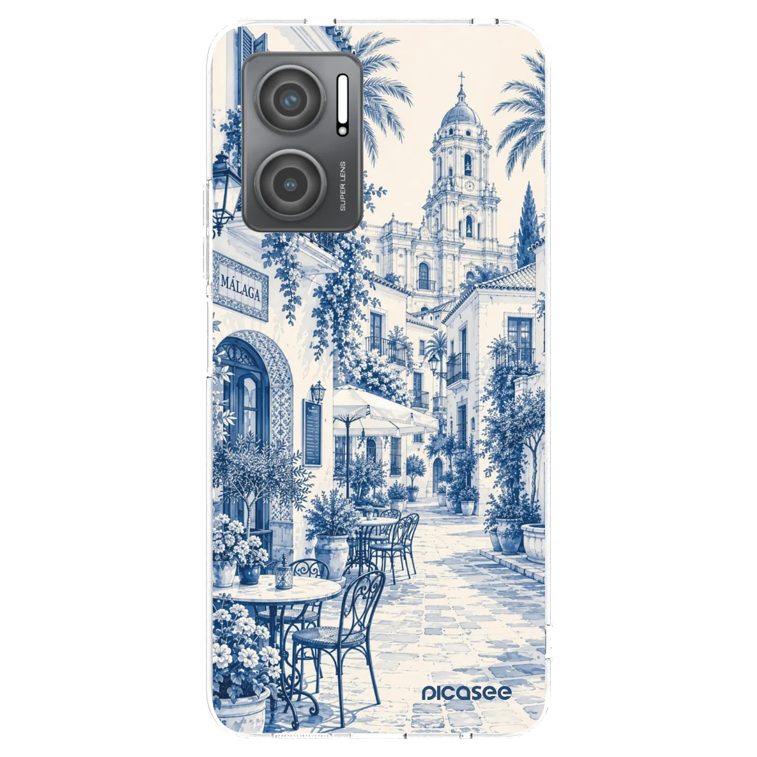 Picasee silikonowe przeźroczyste etui na Xiaomi Redmi 10 5G - Calle Azul