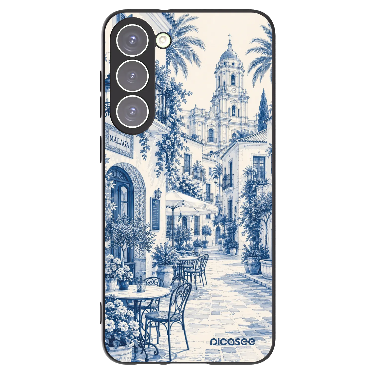 Picasee silikonowe czarne etui na Samsung Galaxy S23+ 5G - Calle Azul