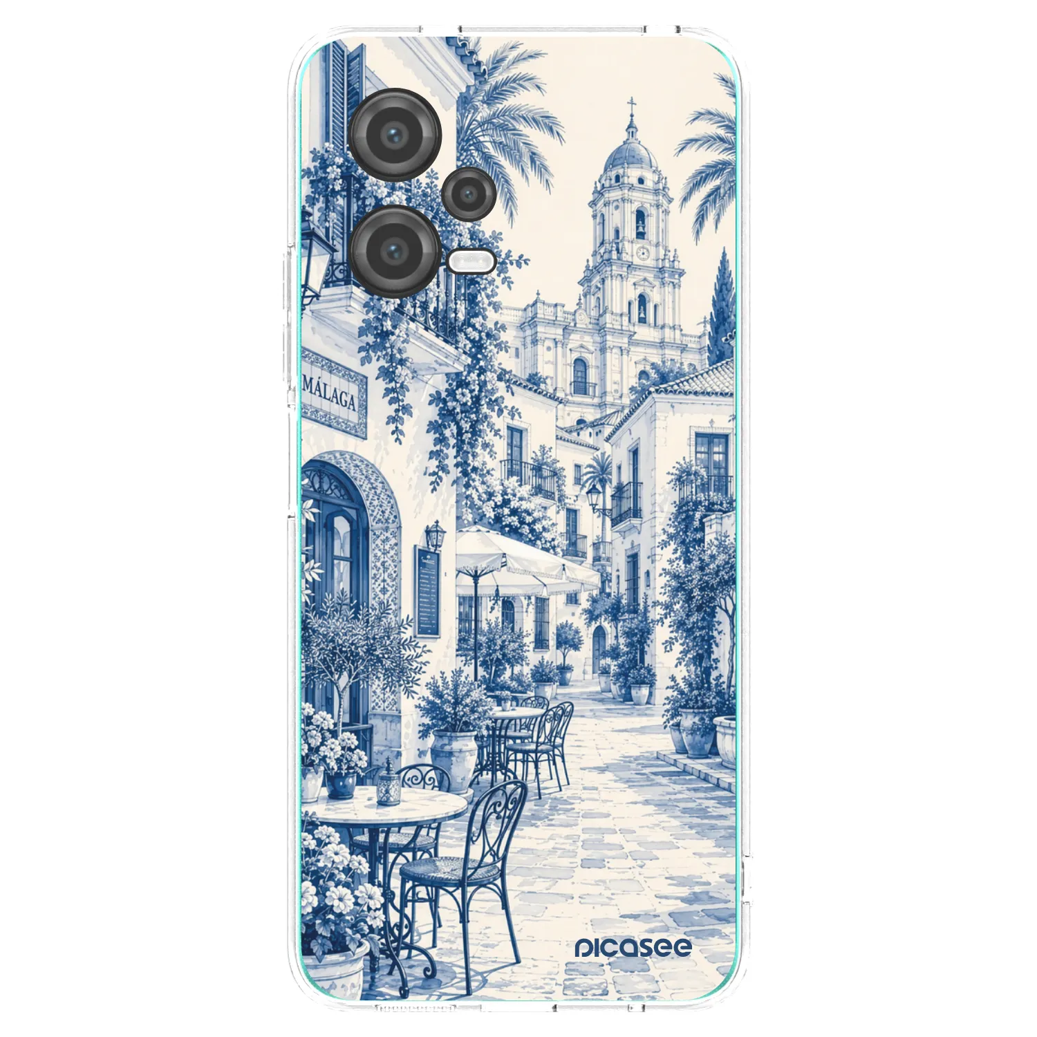 Picasee silikonowe przeźroczyste etui na Xiaomi Poco X5 - Calle Azul