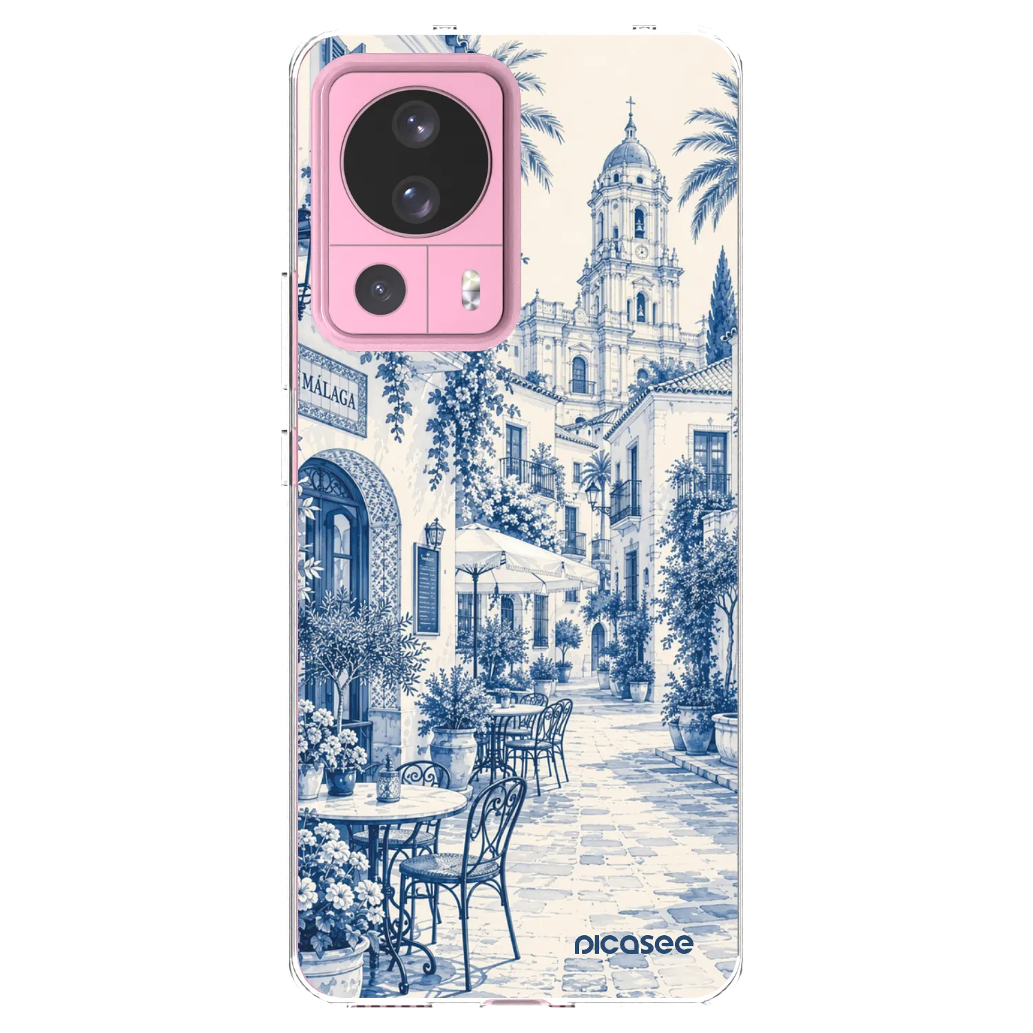 Picasee silikonowe przeźroczyste etui na Xiaomi 13 Lite - Calle Azul