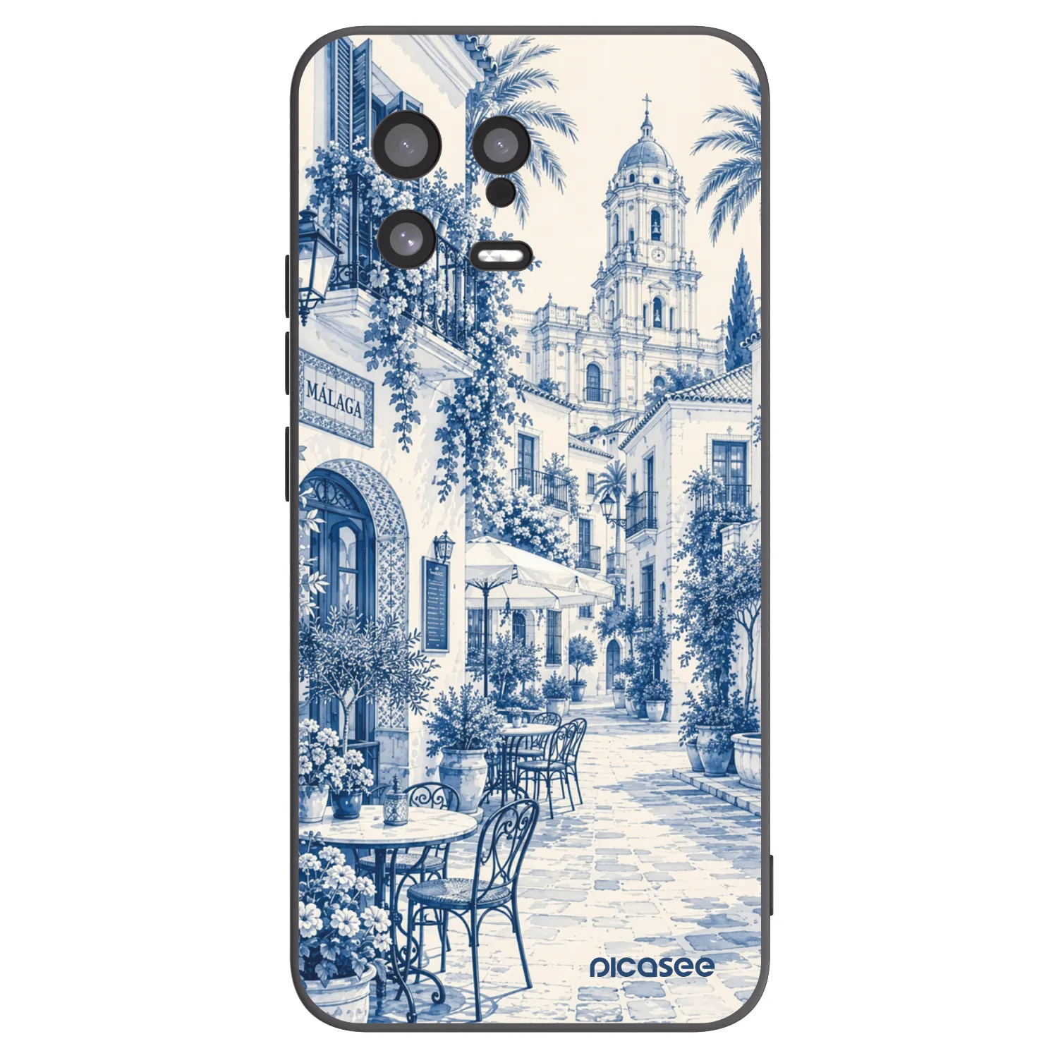 Picasee silikonowe czarne etui na Xiaomi 13 - Calle Azul