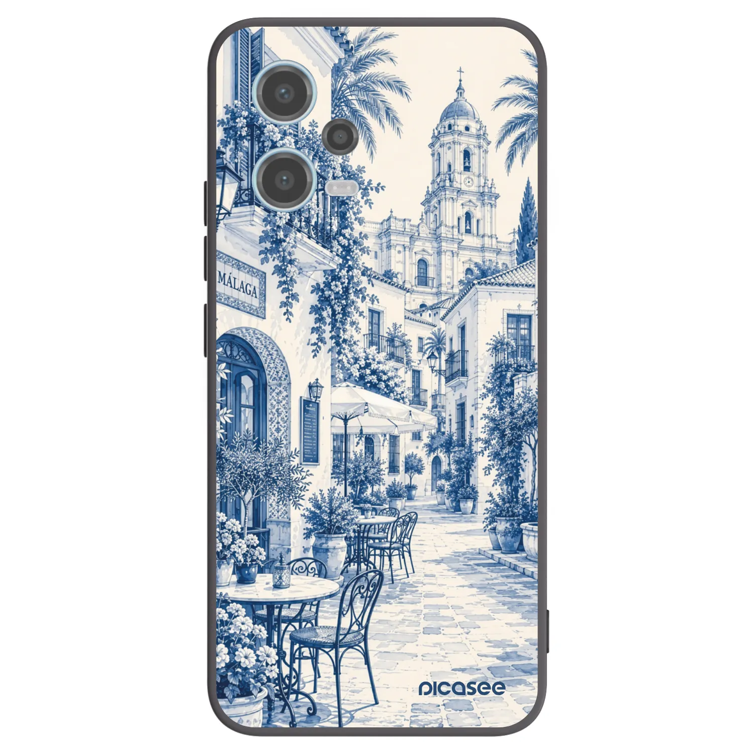 Picasee silikonowe czarne etui na Xiaomi Redmi Note 12 5G - Calle Azul