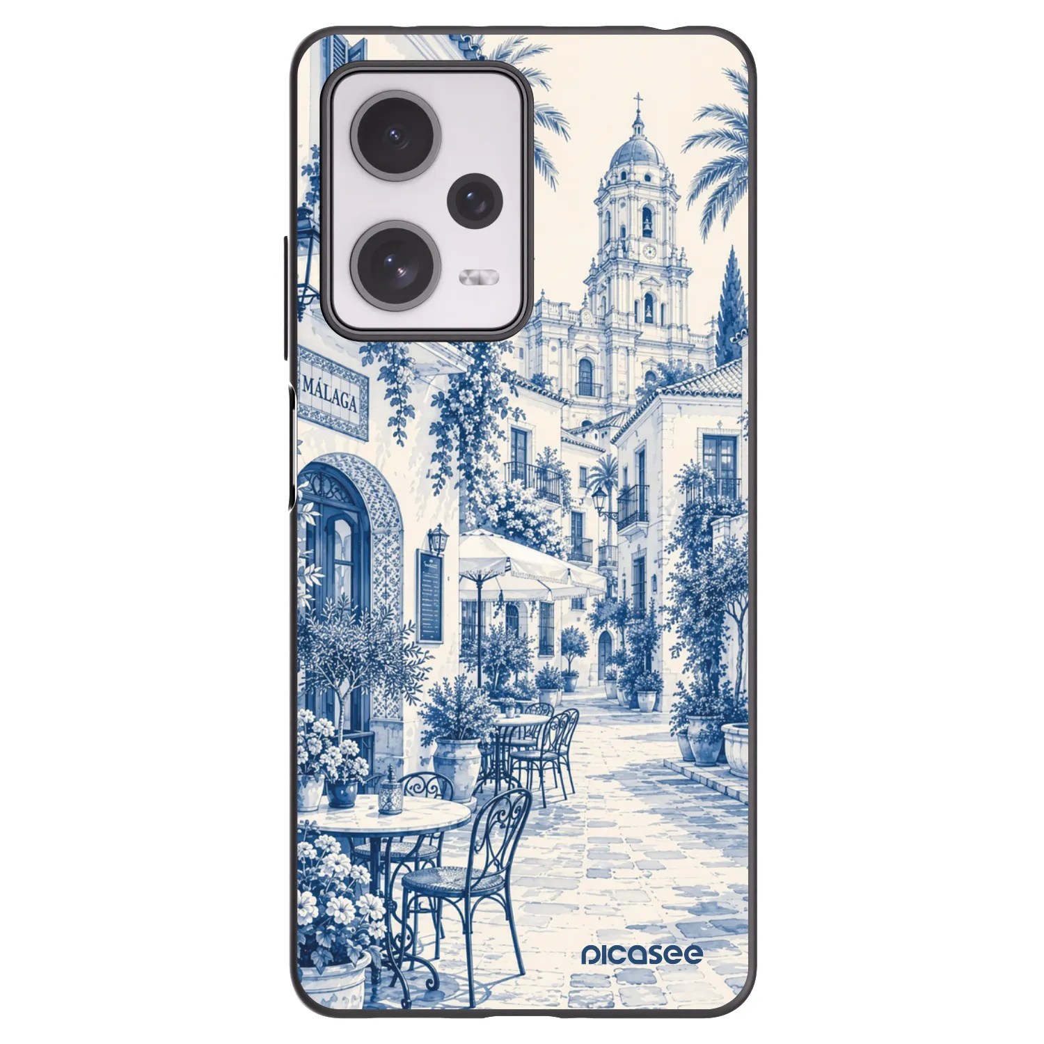 Picasee silikonowe czarne etui na Xiaomi Redmi Note 12 Pro+ 5G - Calle Azul