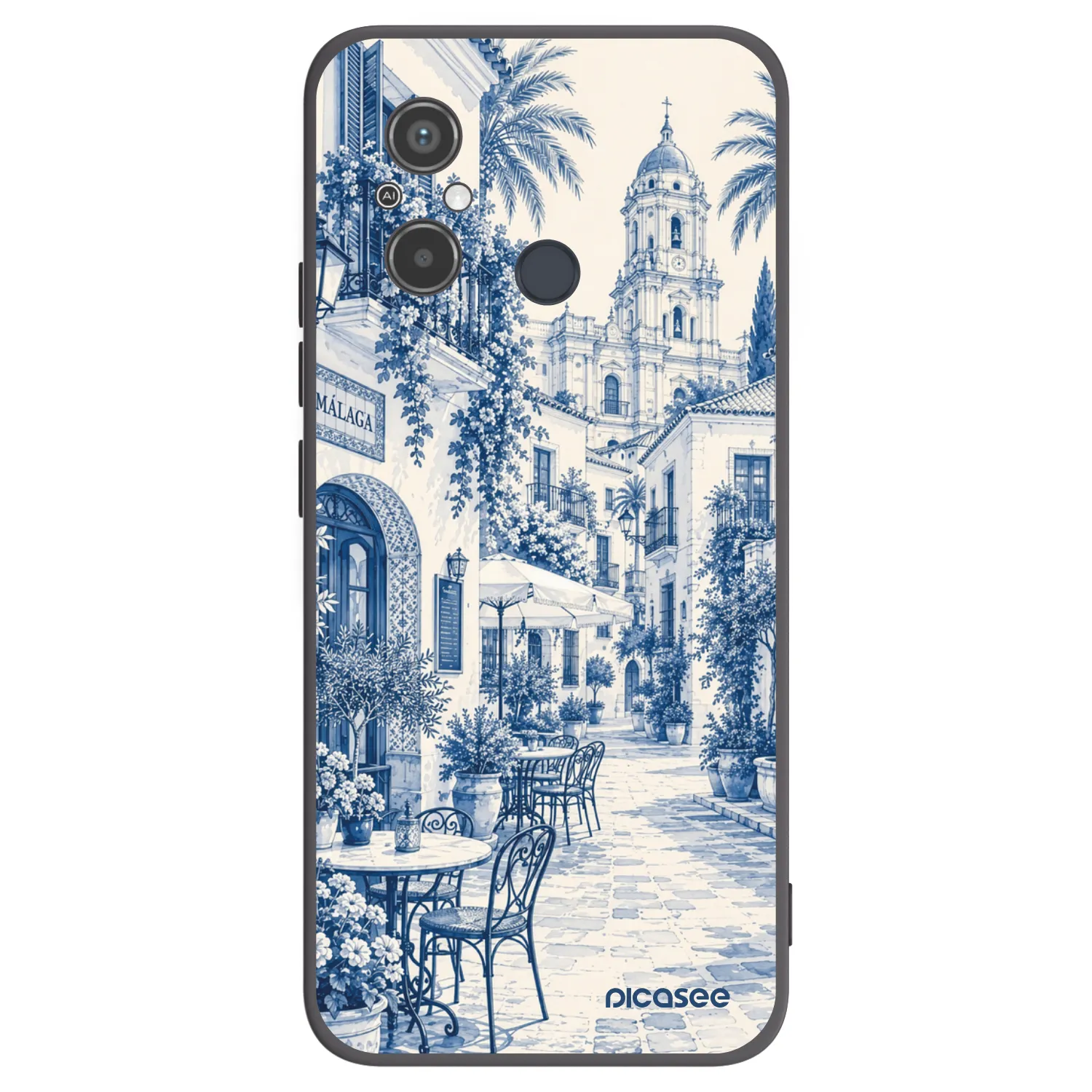 Picasee silikonowe czarne etui na Xiaomi Redmi 12C - Calle Azul