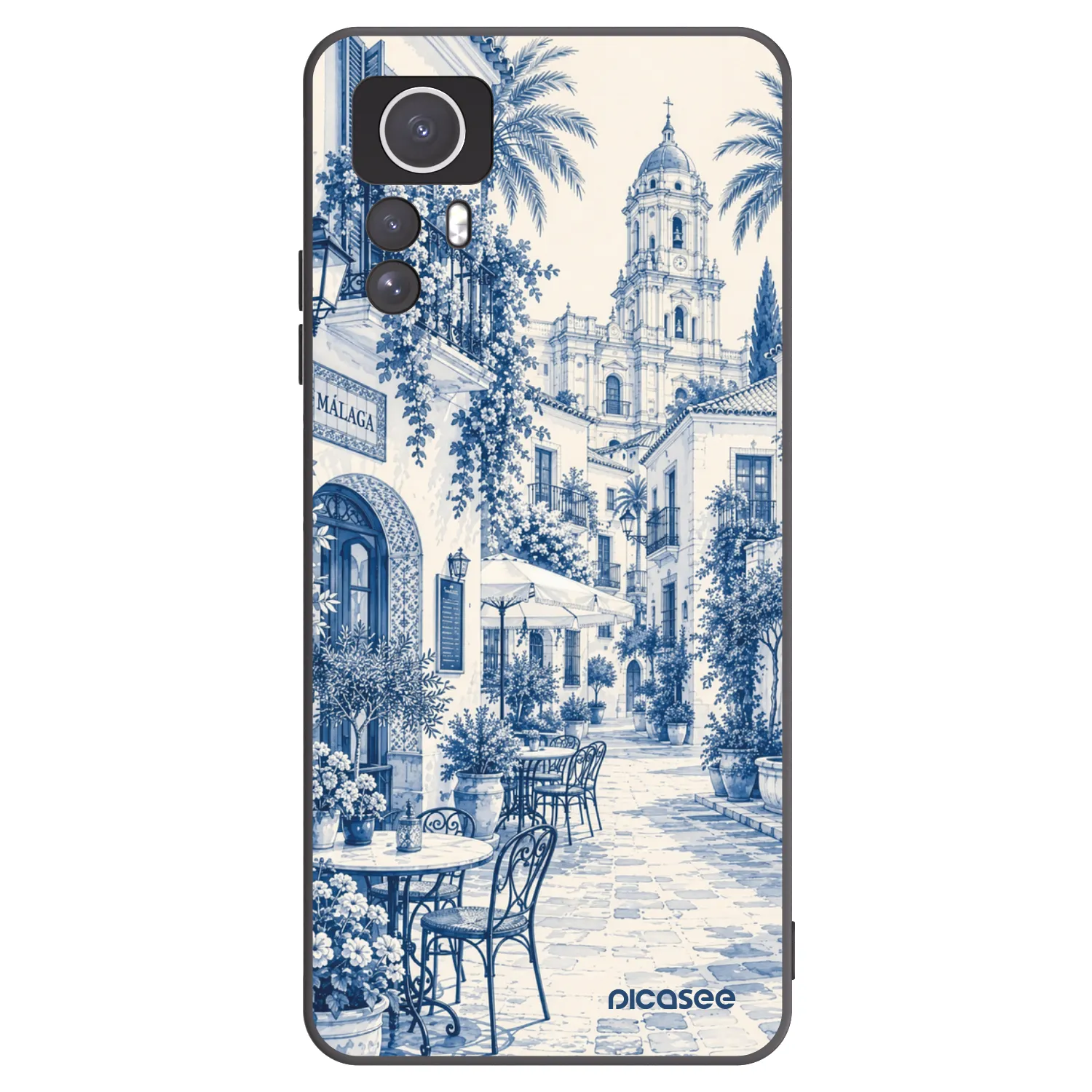 Picasee silikonowe czarne etui na Xiaomi Redmi Note 12S - Calle Azul