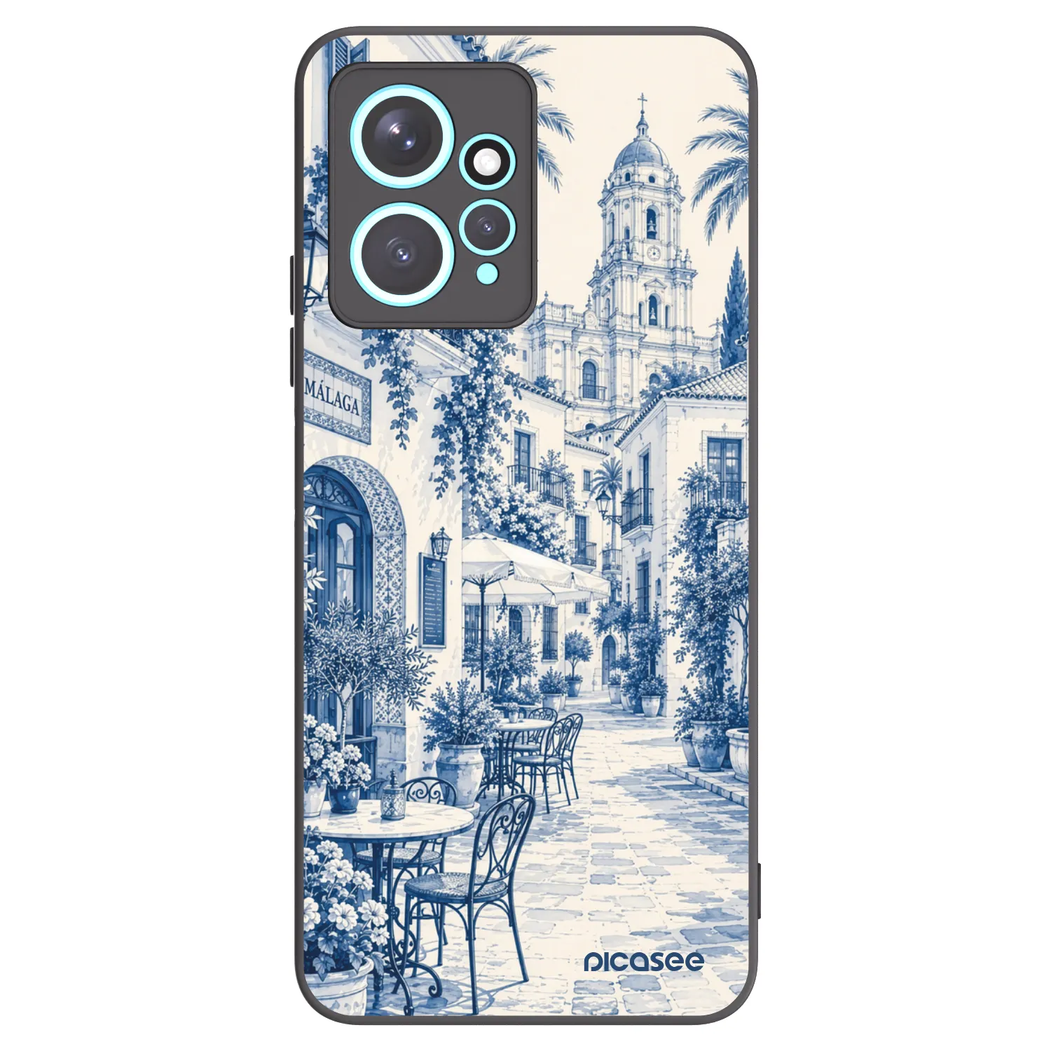 Picasee silikonowe czarne etui na Xiaomi Redmi Note 12 4G - Calle Azul