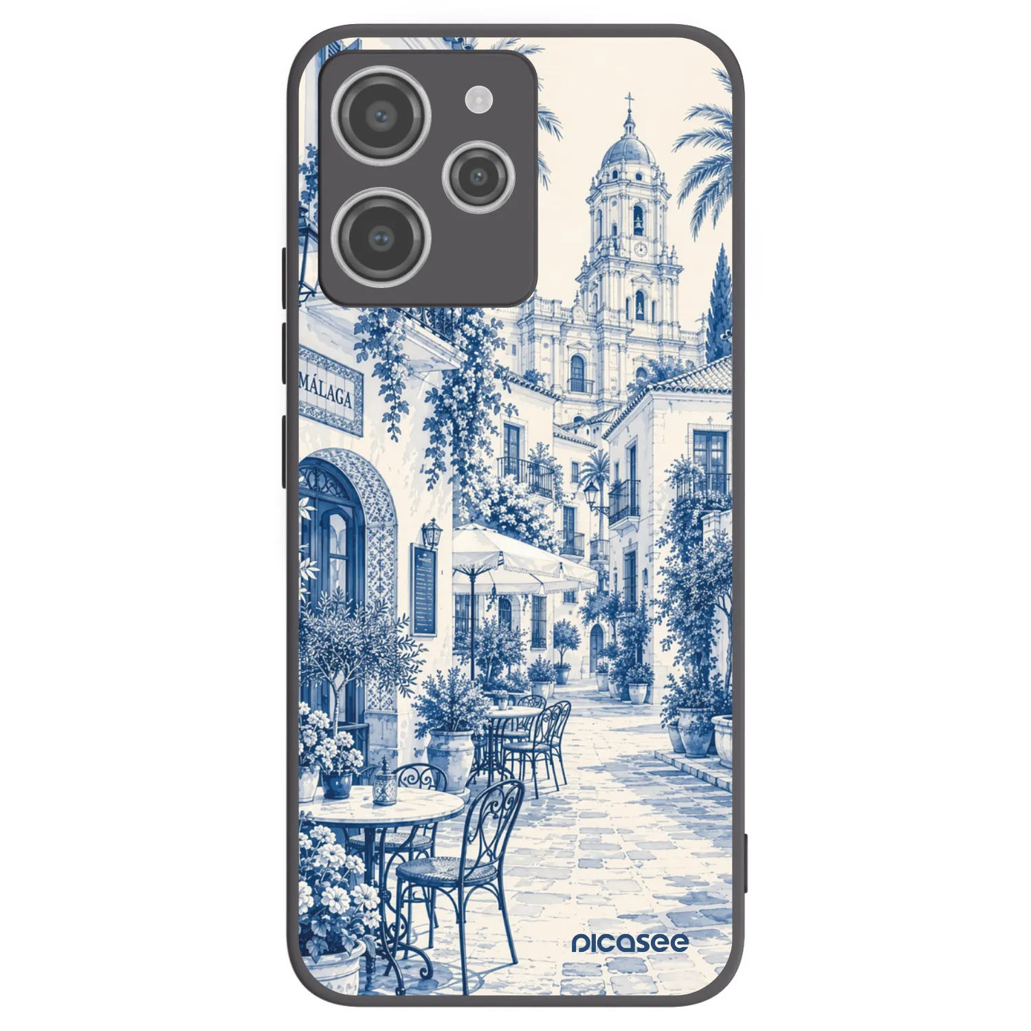Picasee silikonowe czarne etui na Xiaomi Redmi 12 4G - Calle Azul