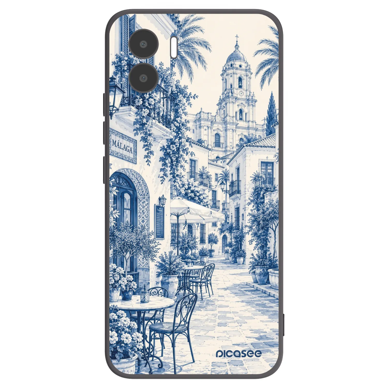 Picasee silikonowe czarne etui na Xiaomi Redmi A2 - Calle Azul