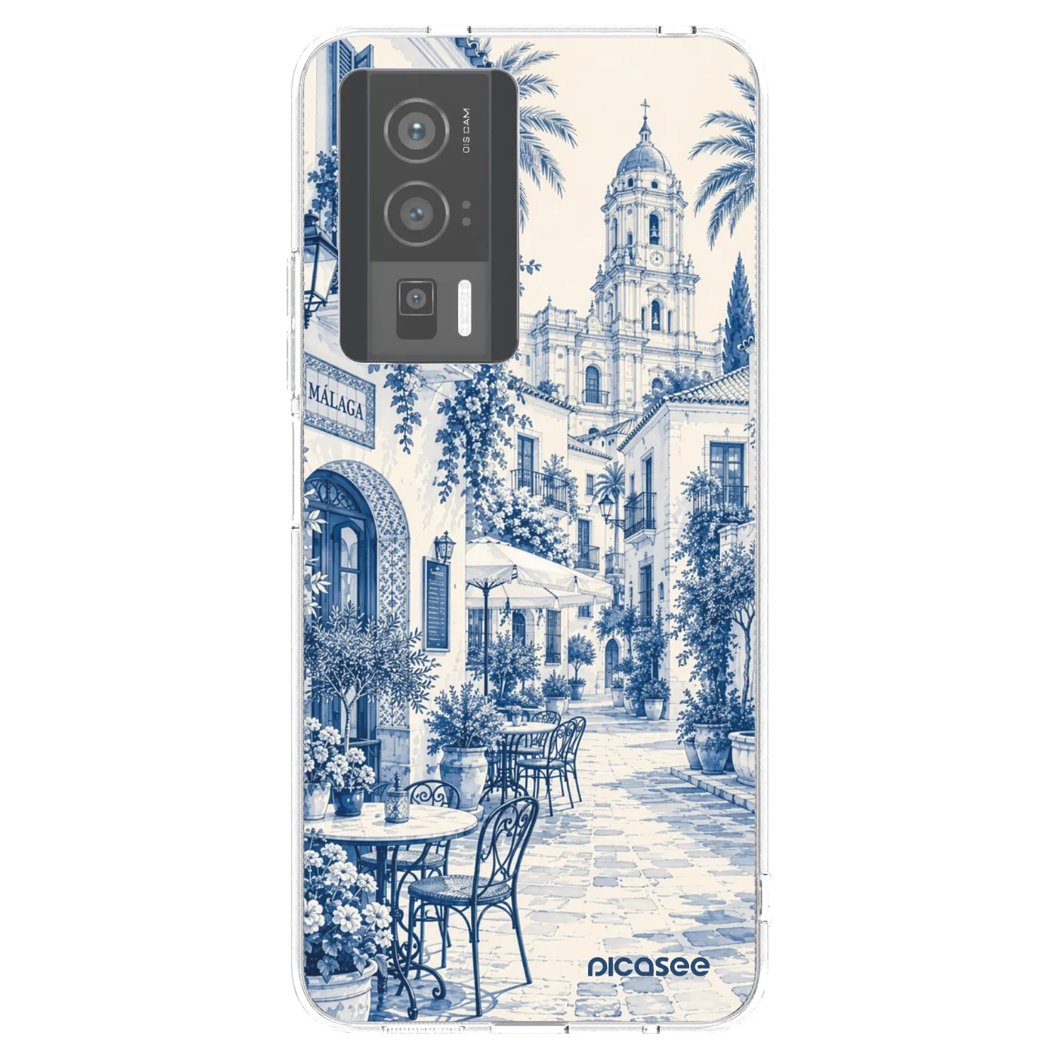 Picasee silikonowe przeźroczyste etui na Xiaomi Poco F5 Pro 5G - Calle Azul