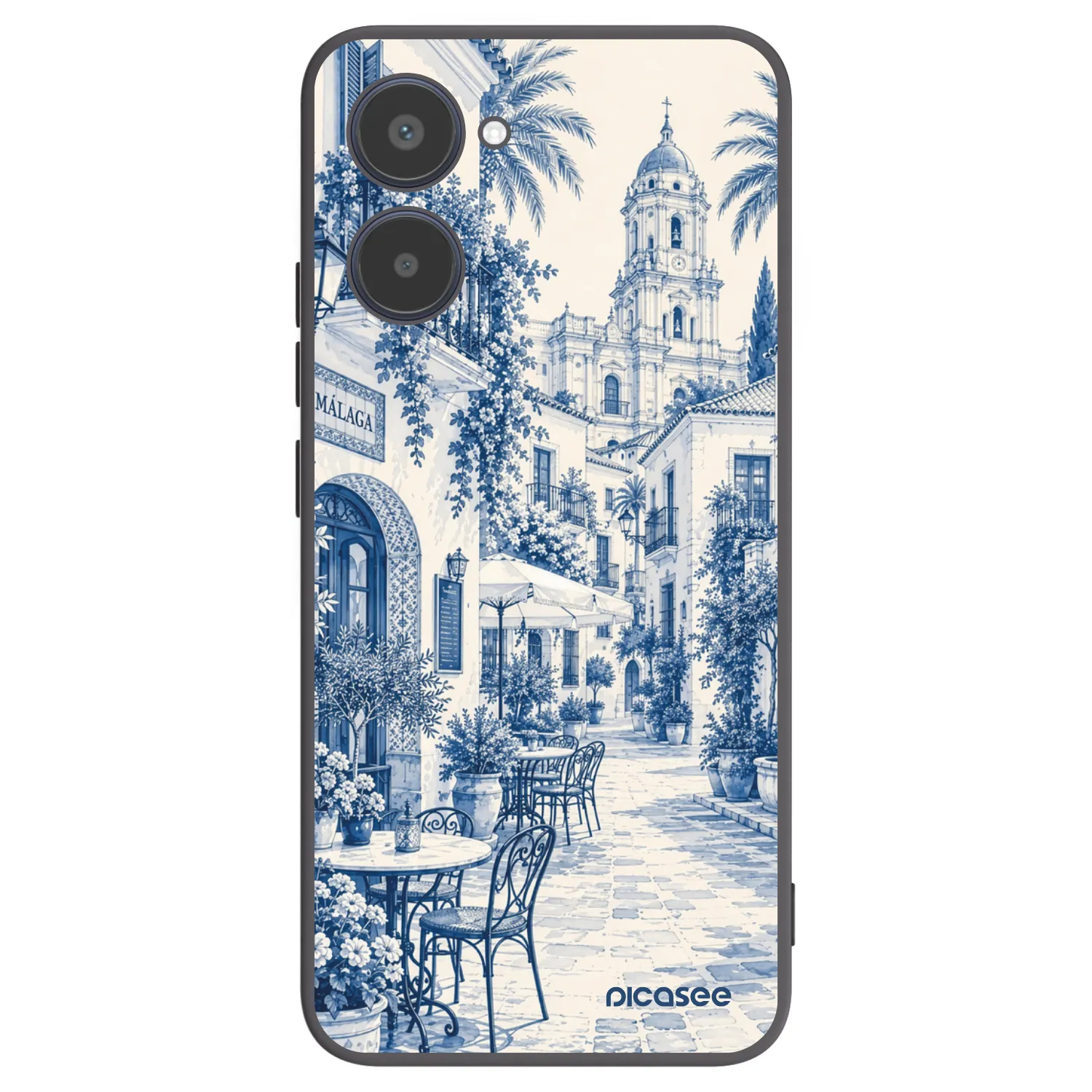 Picasee silikonowe czarne etui na Realme 10 4G - Calle Azul