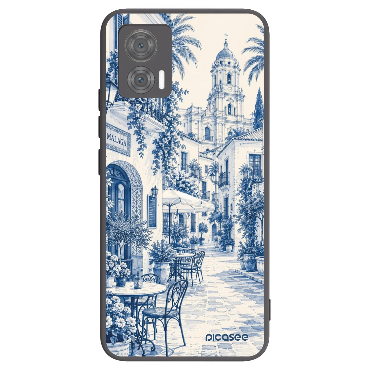 Picasee silikonowe czarne etui na Motorola Edge 30 Neo - Calle Azul