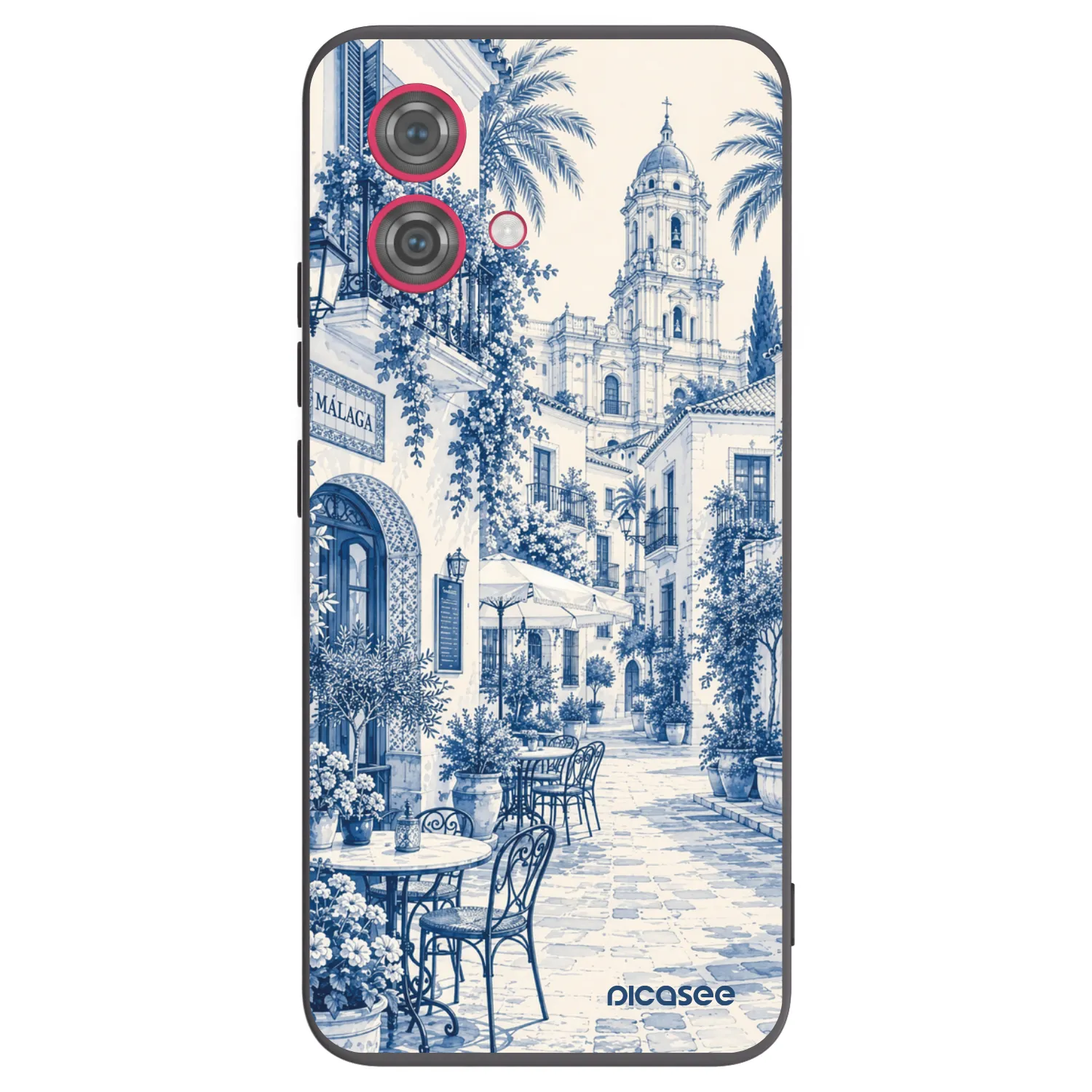 Picasee silikonowe czarne etui na Motorola Moto G84 5G - Calle Azul