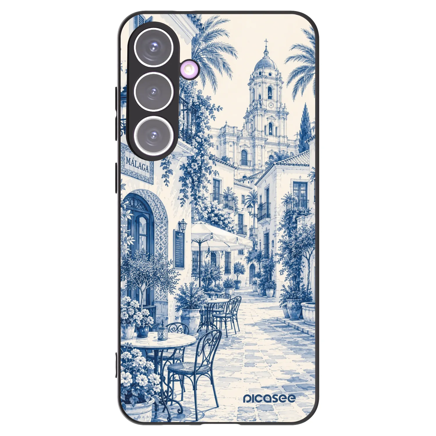 Picasee silikonowe czarne etui na Samsung Galaxy S24+ S926B 5G - Calle Azul