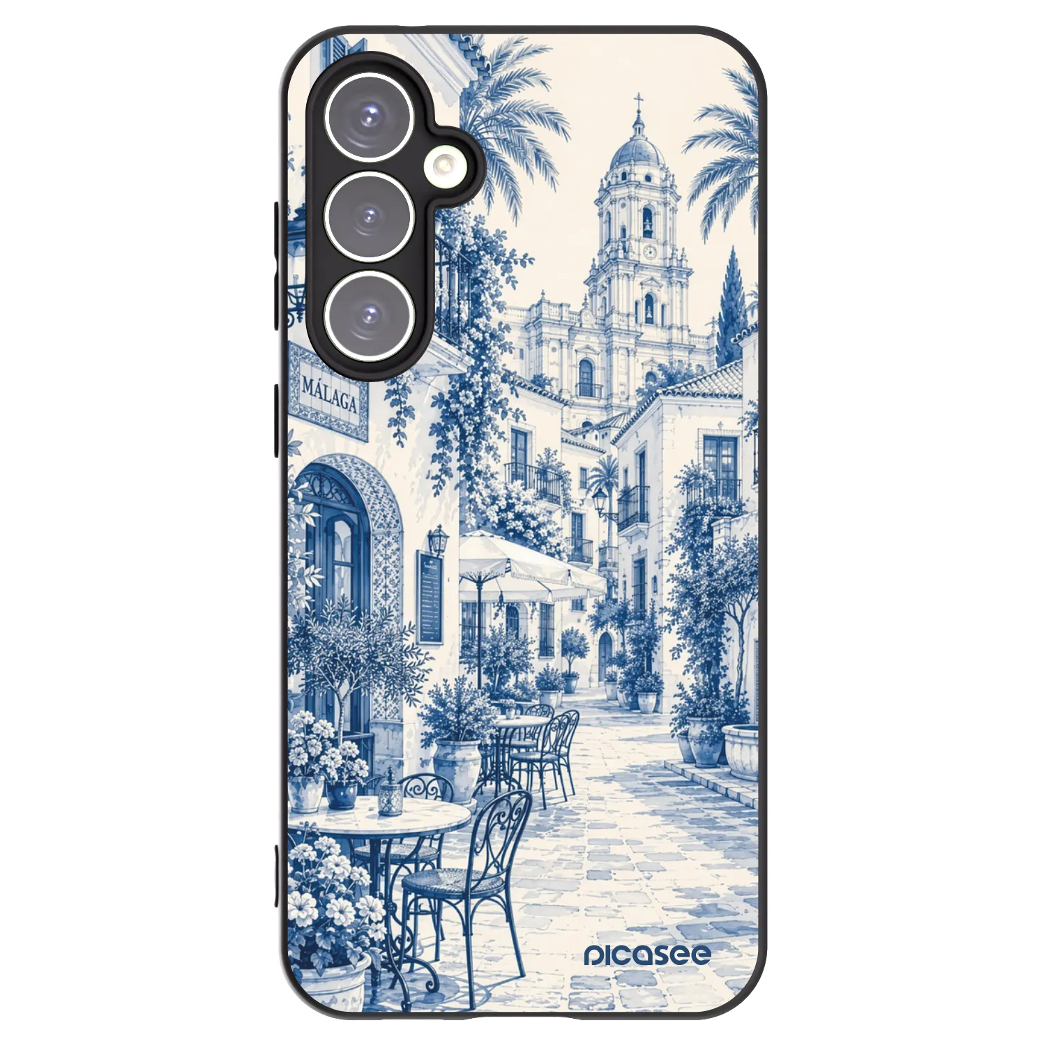 Picasee silikonowe czarne etui na Samsung Galaxy S23 FE S711B - Calle Azul
