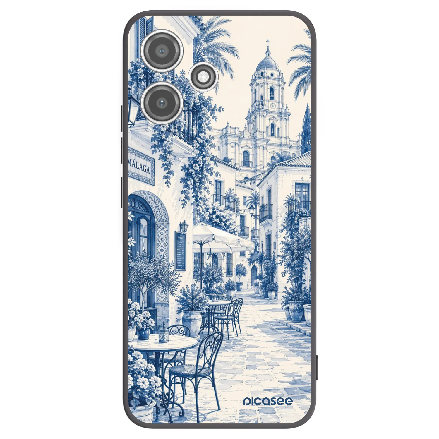 Picasee silikonowe czarne etui na Xiaomi Redmi 12 5G - Calle Azul