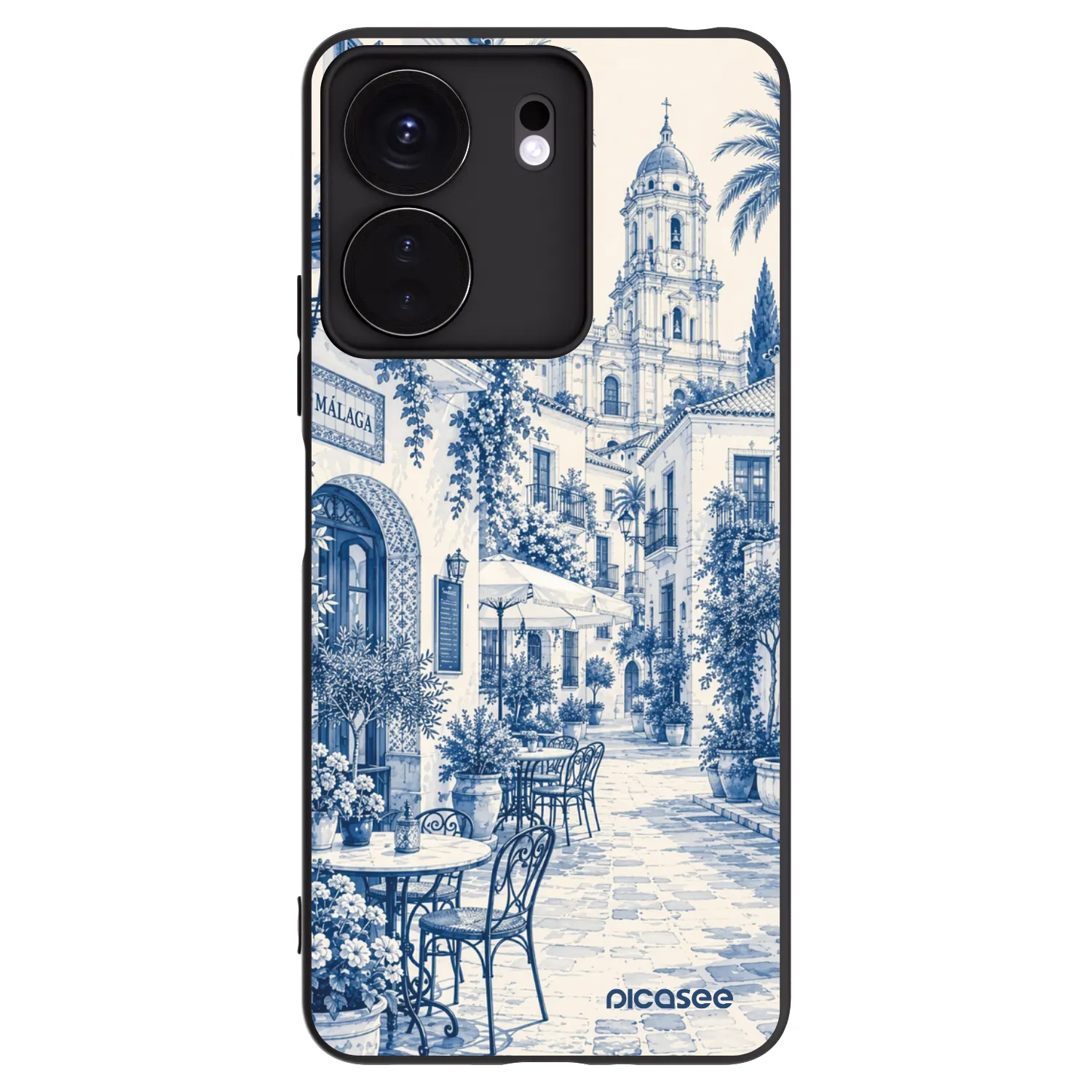 Picasee silikonowe czarne etui na Xiaomi Redmi 13C 4G - Calle Azul