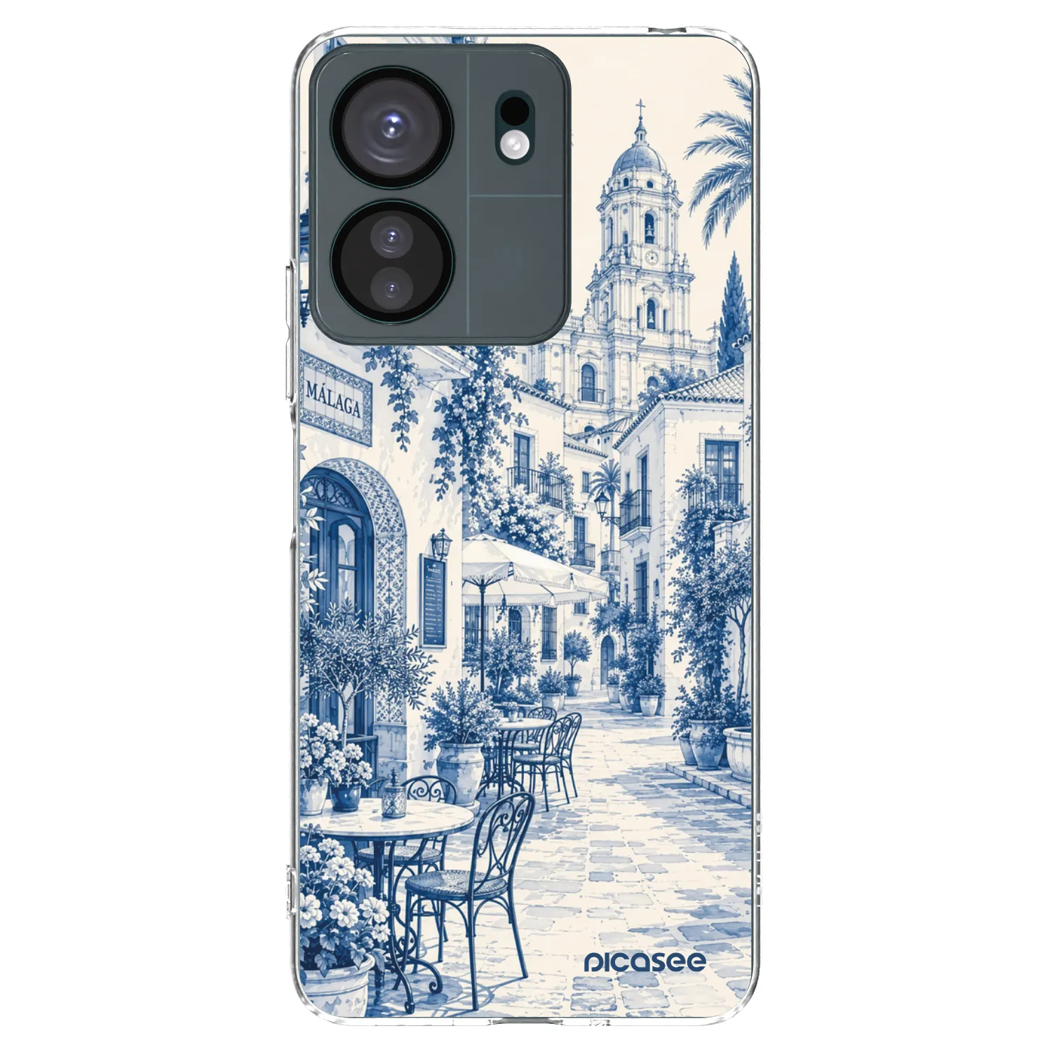 Picasee silikonowe przeźroczyste etui na Xiaomi Redmi 13C 4G - Calle Azul