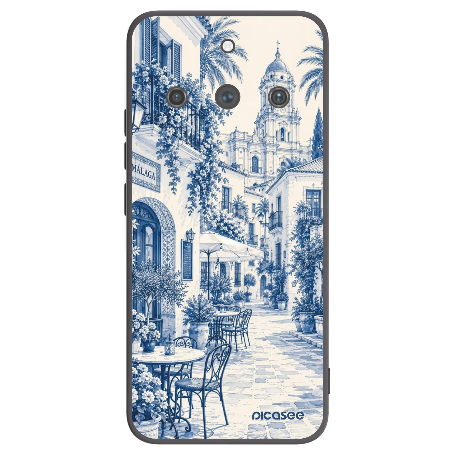 Picasee silikonowe czarne etui na Realme 11 Pro+ - Calle Azul