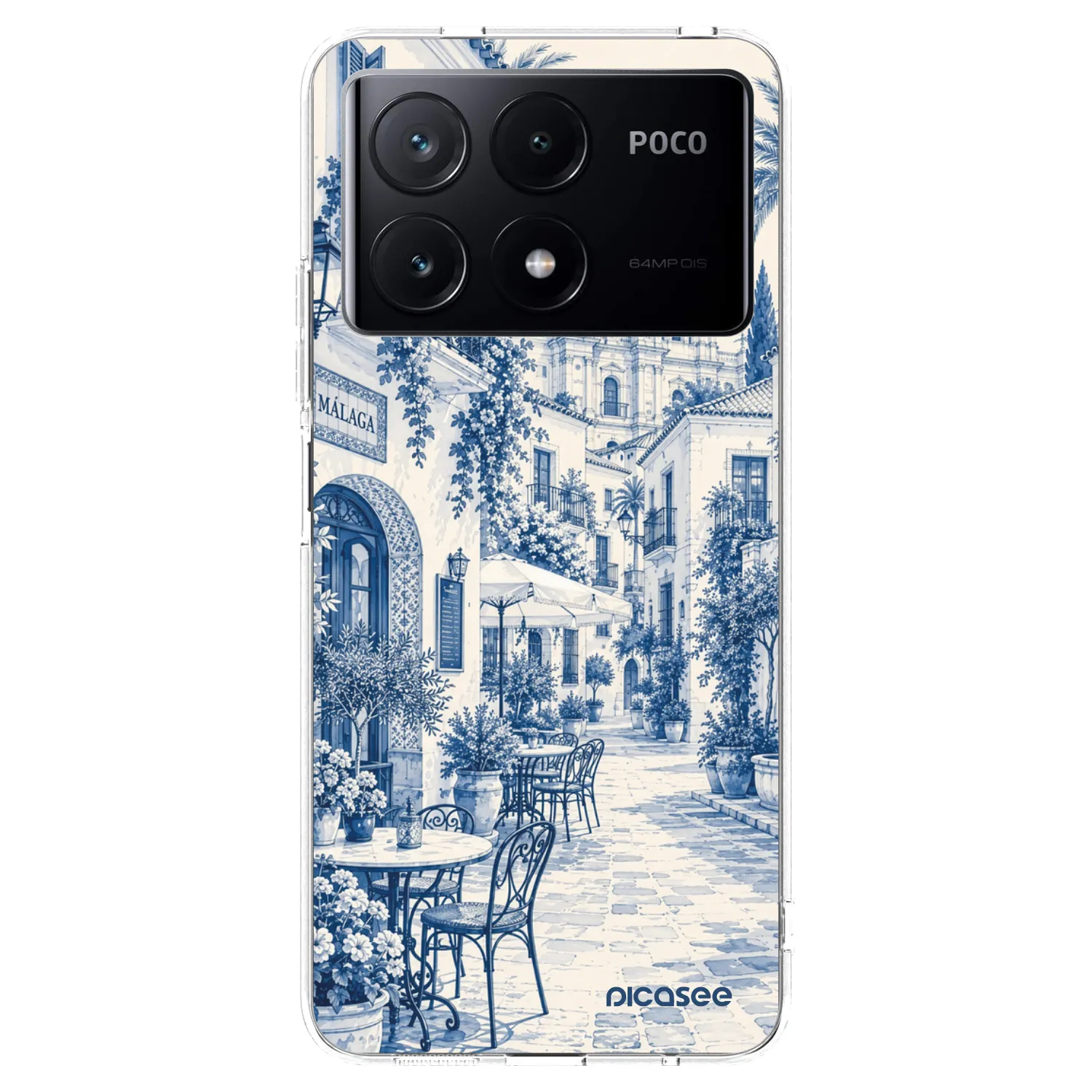 Picasee silikonowe przeźroczyste etui na Xiaomi Poco X6 Pro - Calle Azul