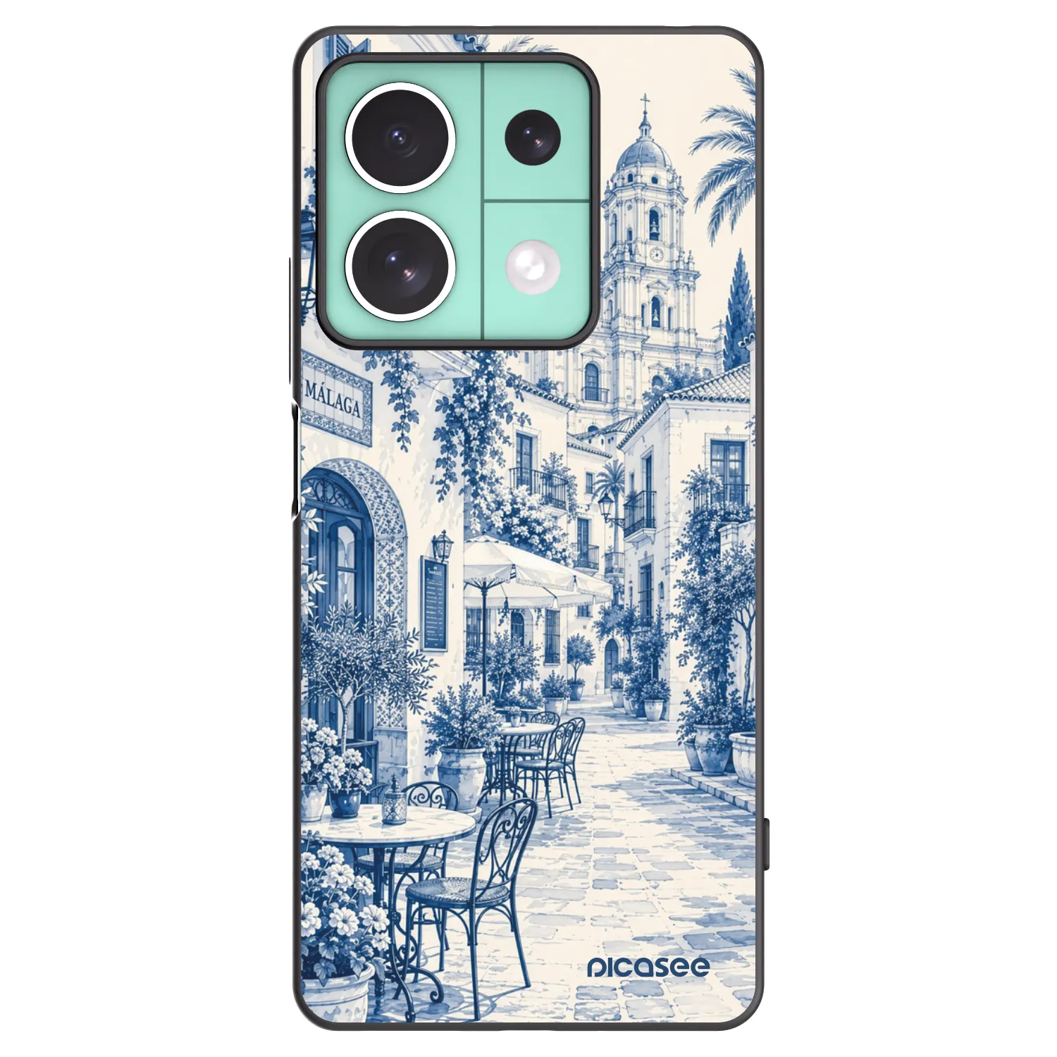 Picasee silikonowe czarne etui na Xiaomi Redmi Note 13 5G - Calle Azul