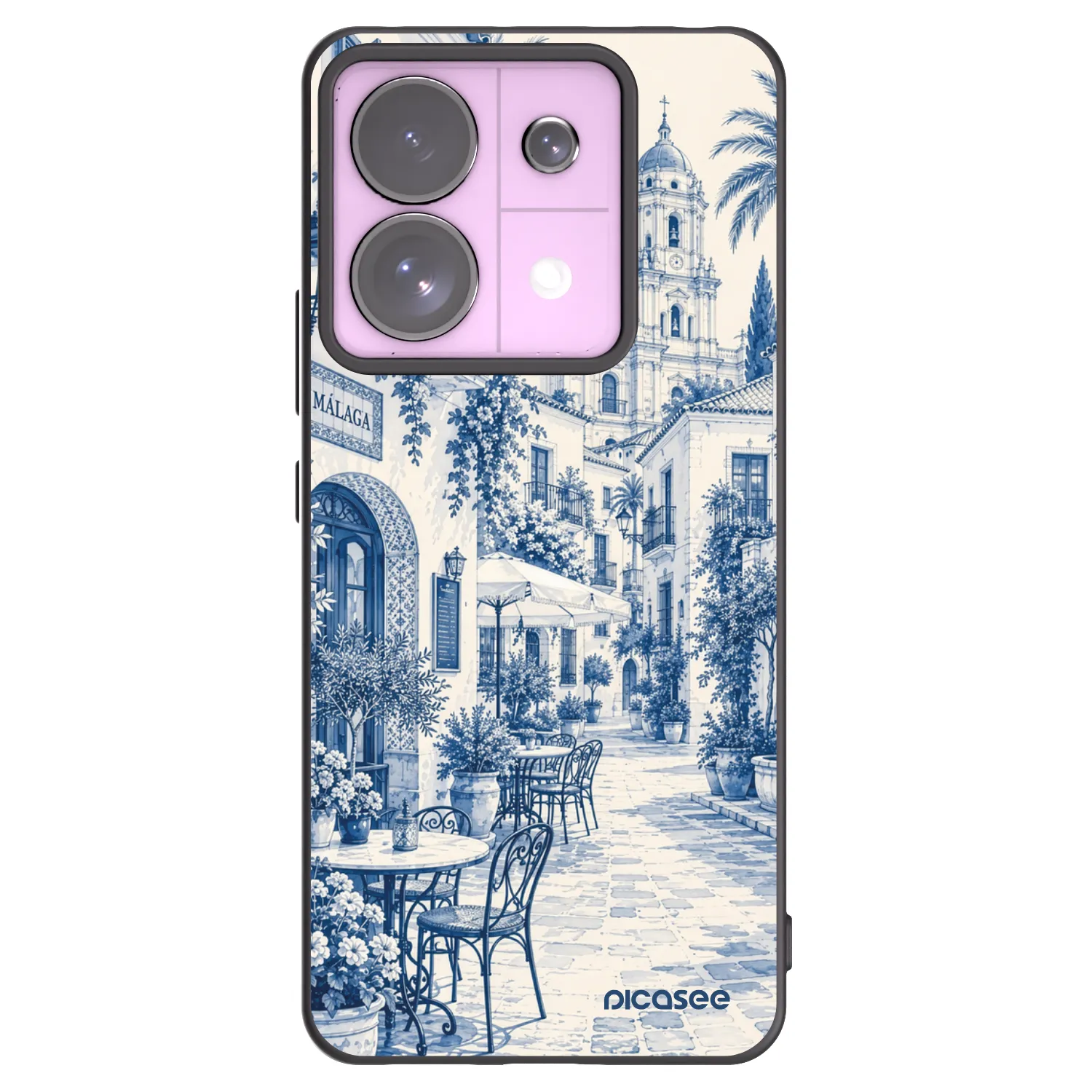 Picasee silikonowe czarne etui na Xiaomi Redmi Note 13 Pro 5G - Calle Azul