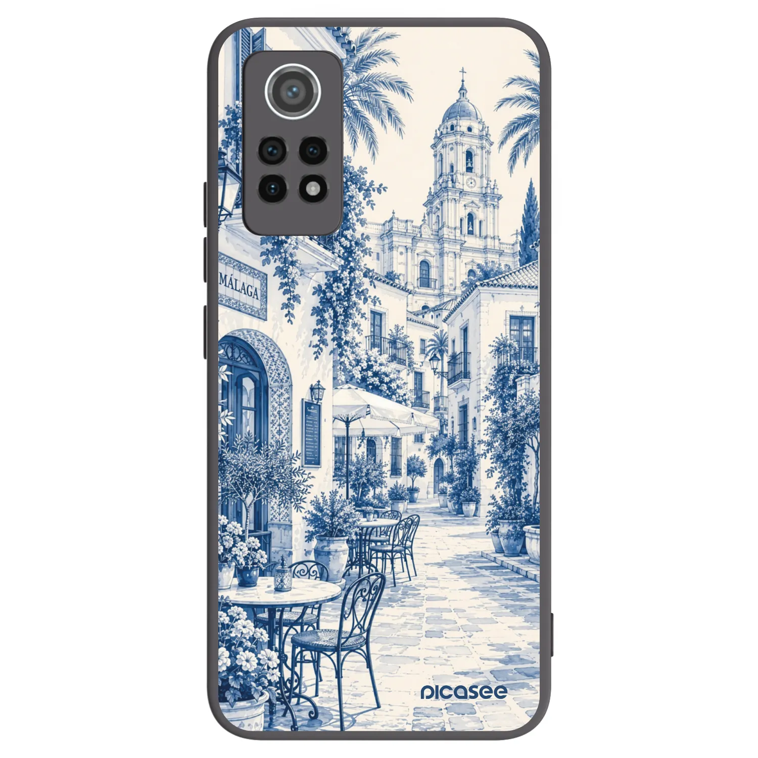 Picasee silikonowe czarne etui na Xiaomi Redmi Note 12 Pro 4G - Calle Azul