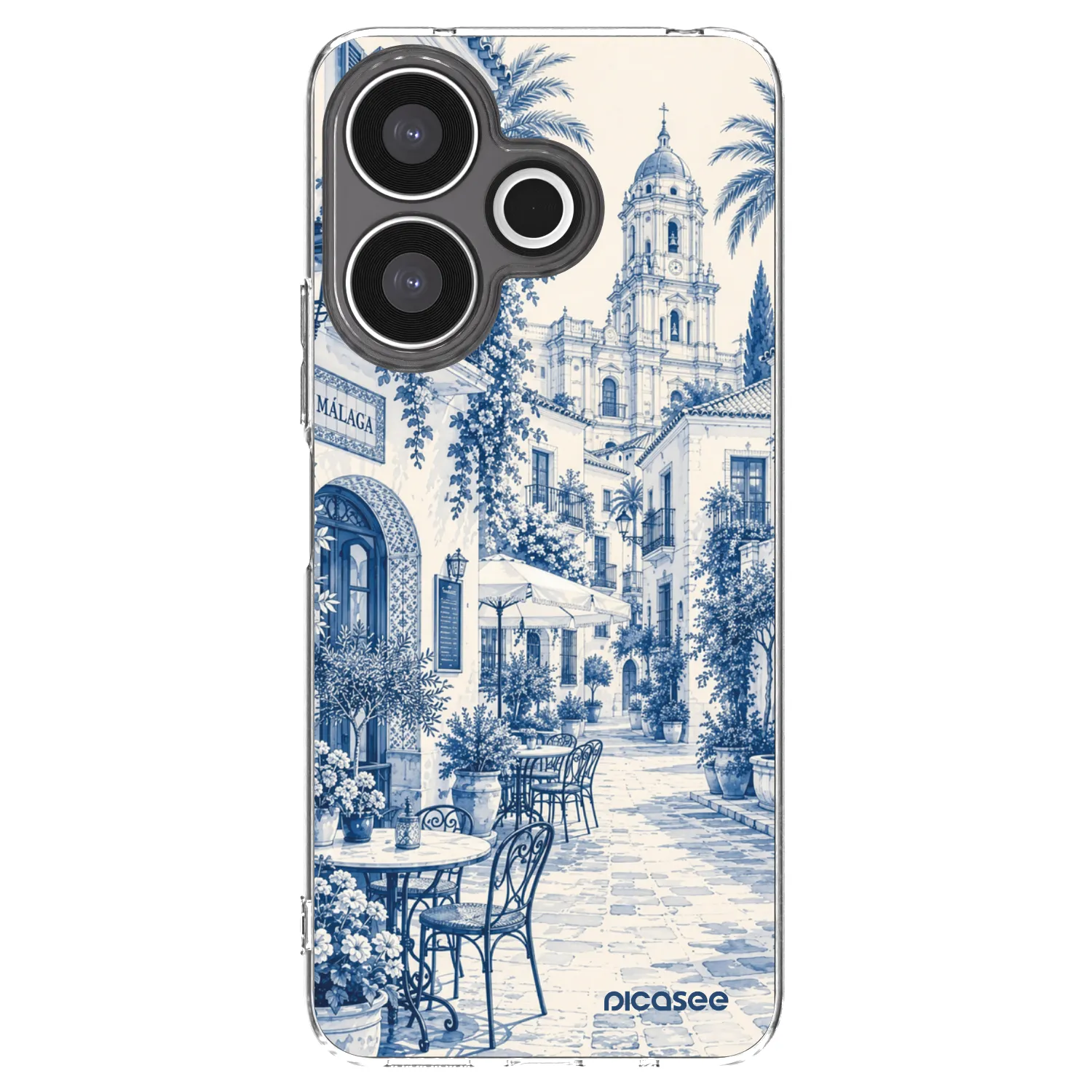 Picasee silikonowe przeźroczyste etui na Xiaomi Redmi 13 4G - Calle Azul