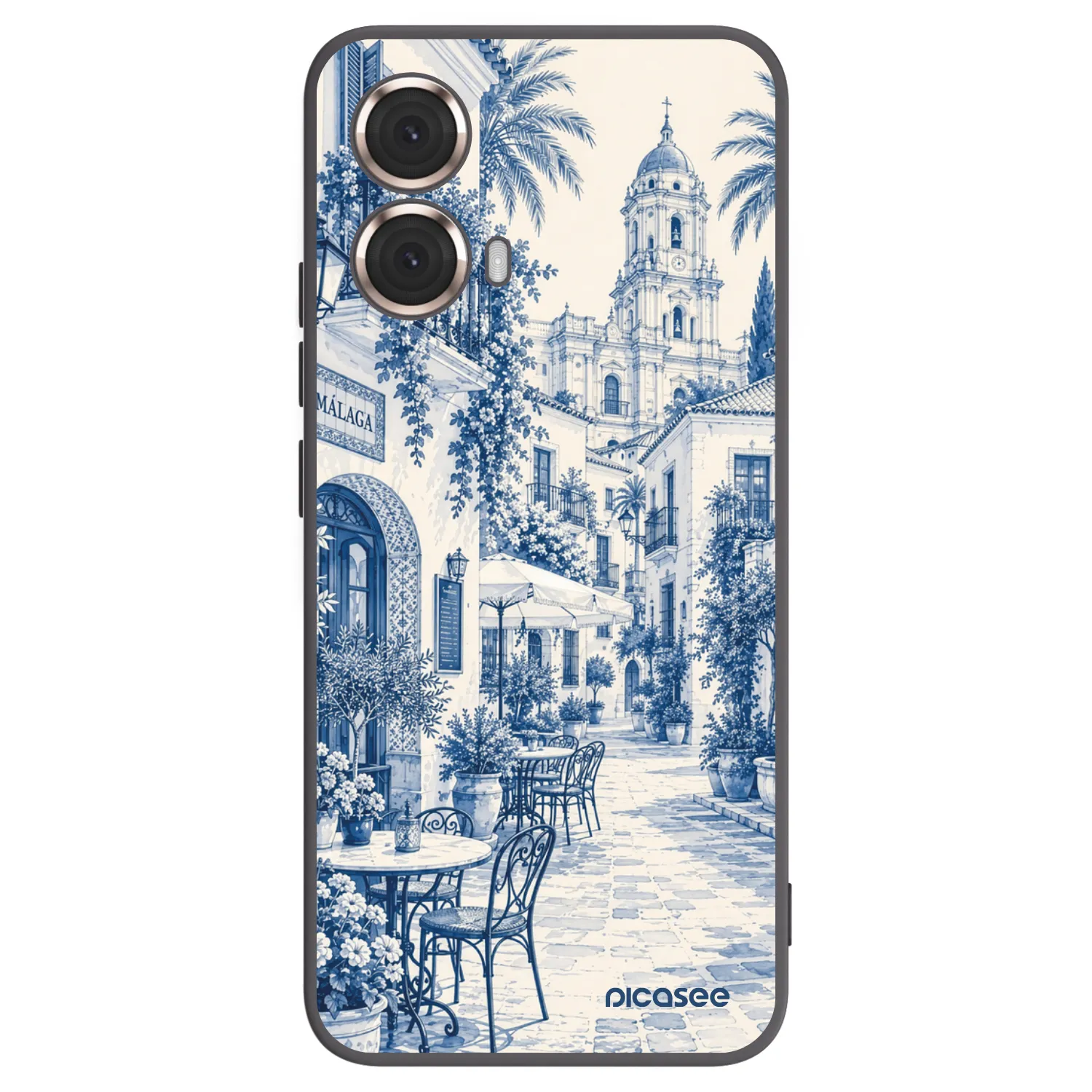 Picasee silikonowe czarne etui na Motorola Moto G85 - Calle Azul