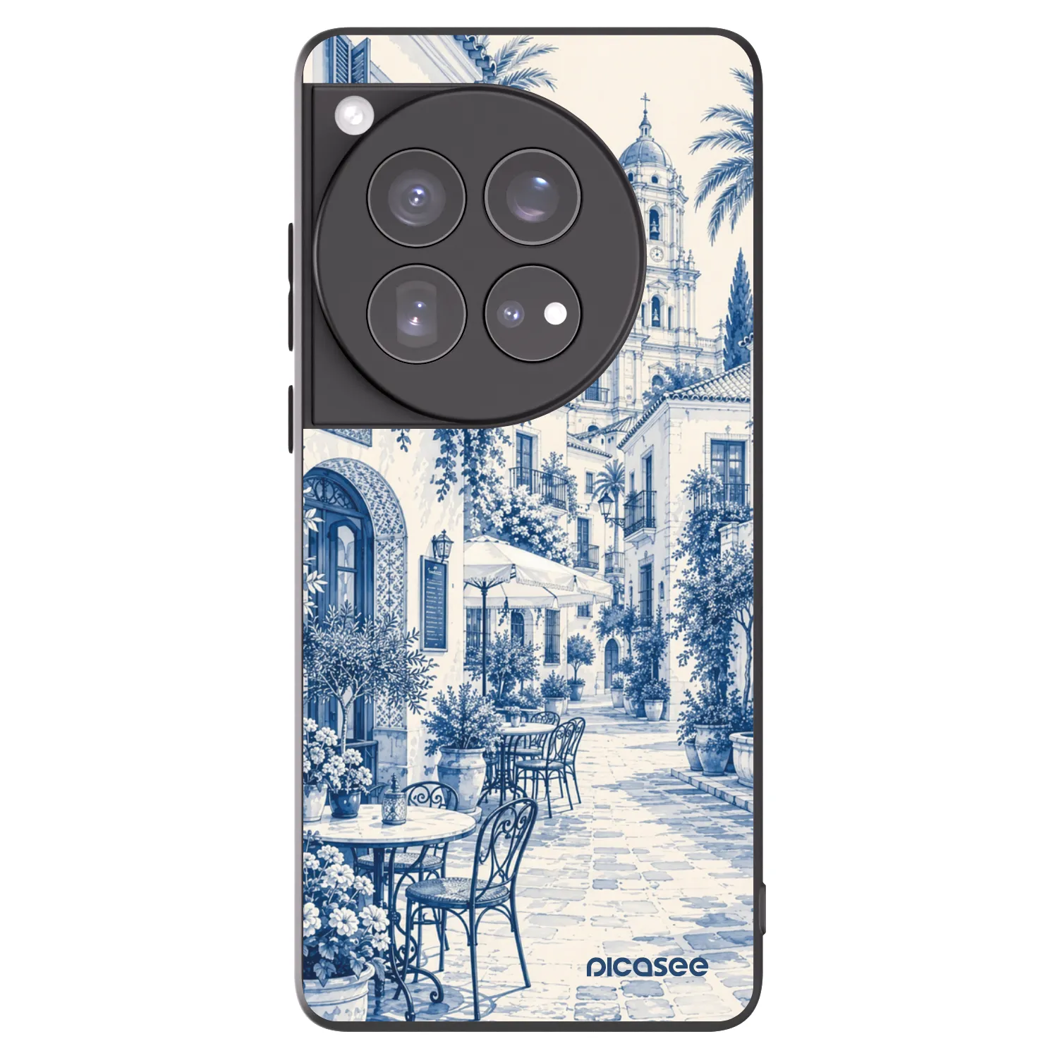 Picasee silikonowe czarne etui na OnePlus 12 5G - Calle Azul