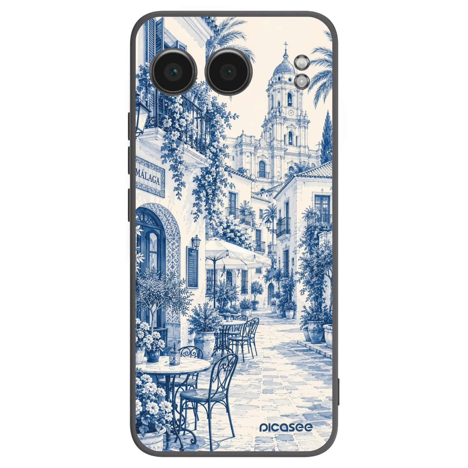 Picasee silikonowe czarne etui na OnePlus Nord 4 - Calle Azul