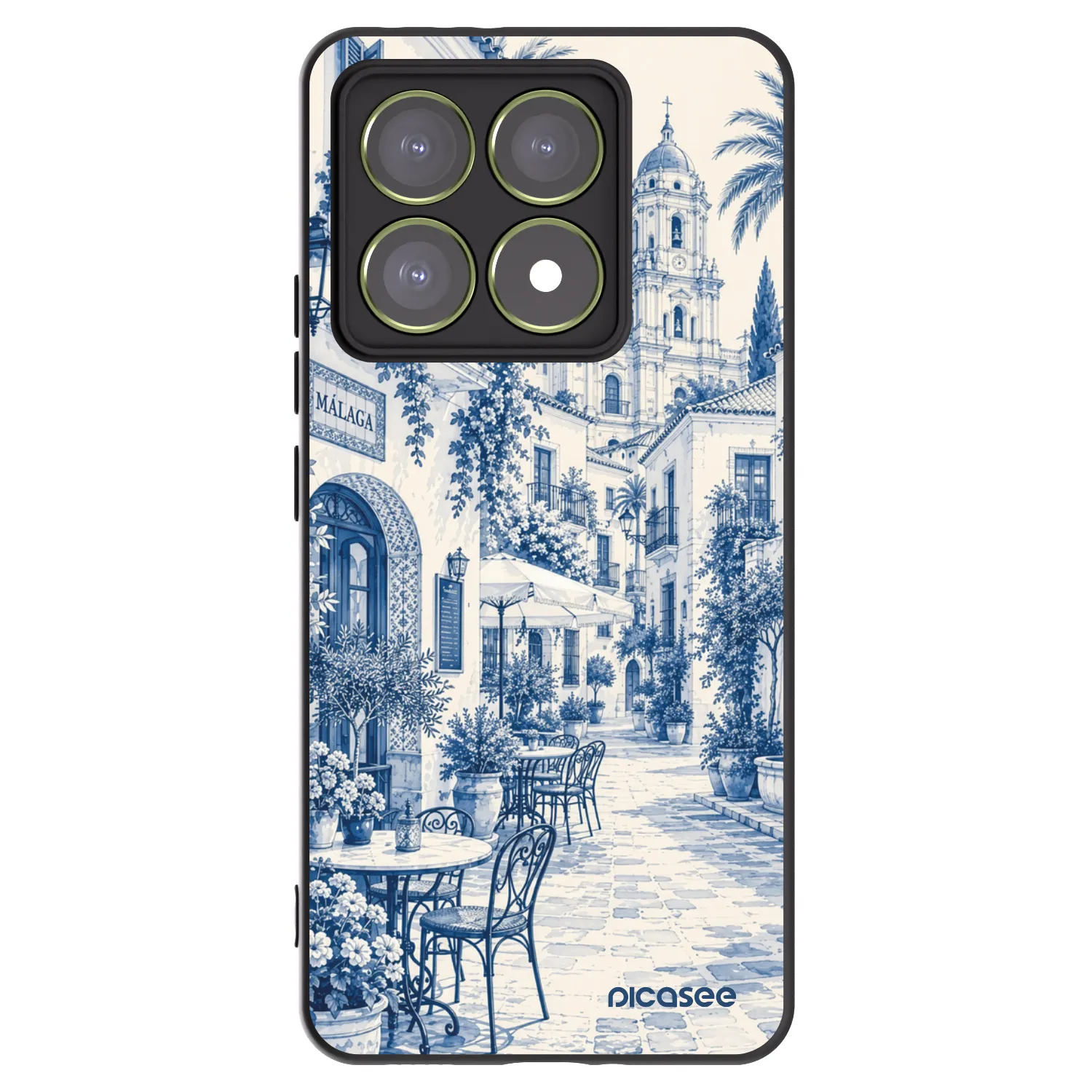 Picasee silikonowe czarne etui na Xiaomi 14T - Calle Azul