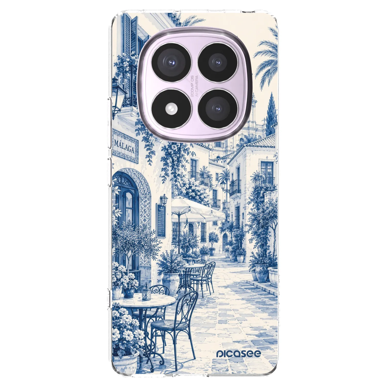 Picasee silikonowe przeźroczyste etui na Xiaomi Redmi Note 14 Pro 5G - Calle Azul