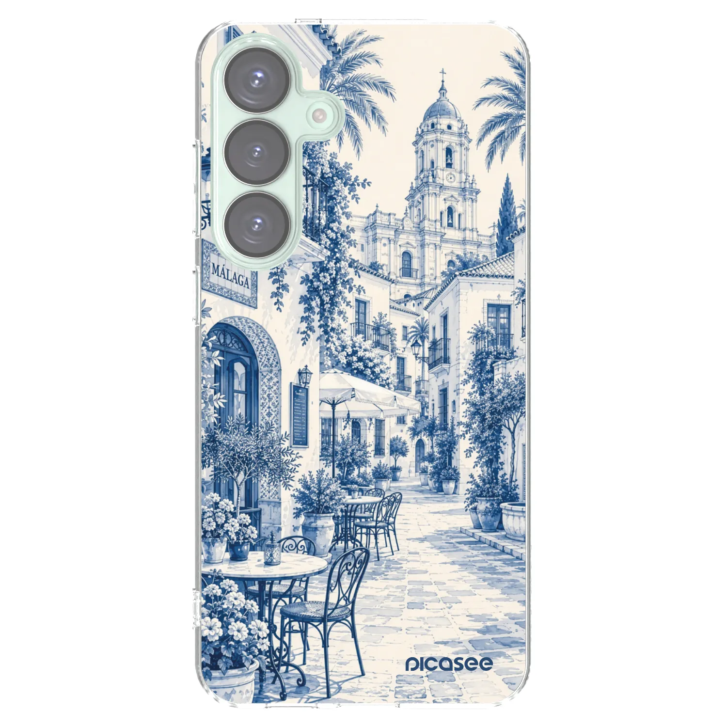 Picasee silikonowe przeźroczyste etui na Samsung Galaxy S25+ 5G - Calle Azul