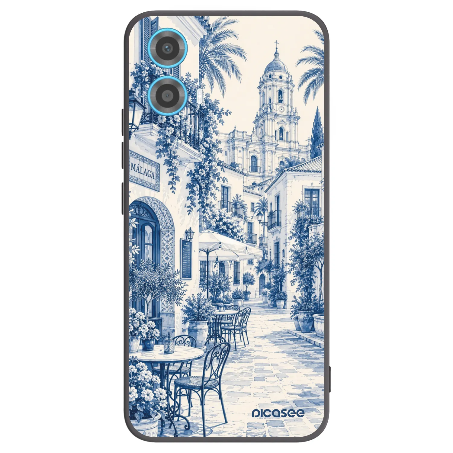 Picasee silikonowe czarne etui na Motorola Moto G34 5G - Calle Azul