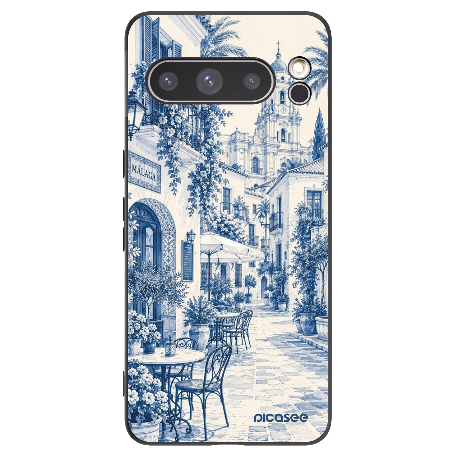 Picasee silikonowe czarne etui na Google Pixel 8 Pro - Calle Azul