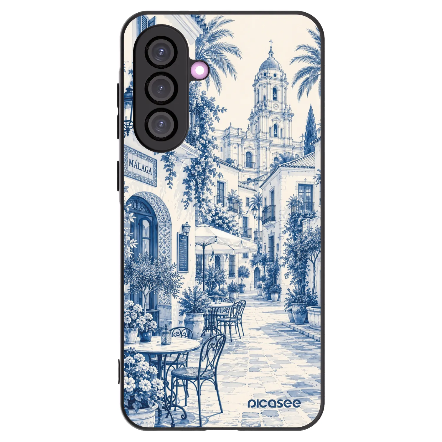 Picasee silikonowe czarne etui na Samsung Galaxy A56 5G A566B - Calle Azul